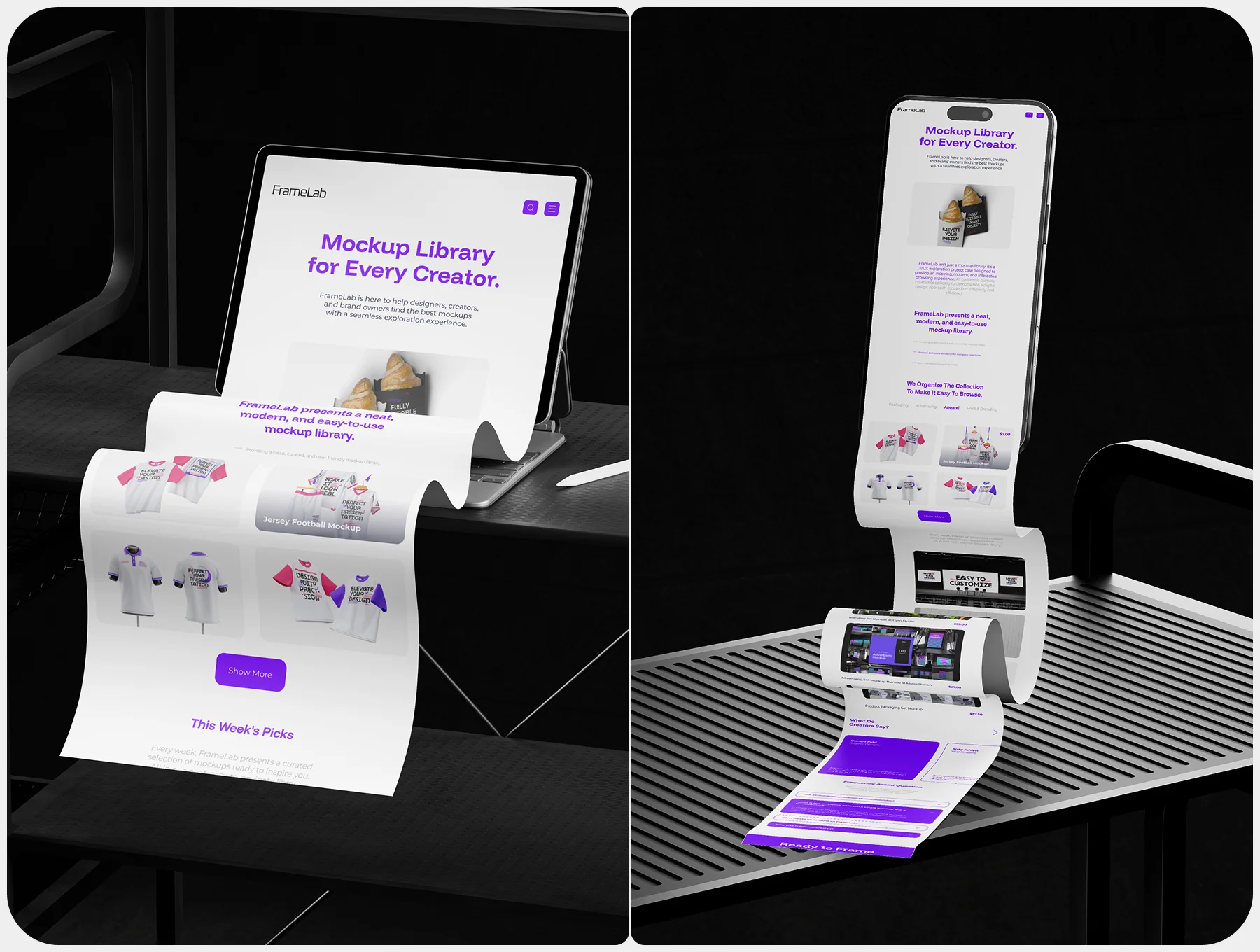 Longscroll Device Mockup – Mobile Display 6