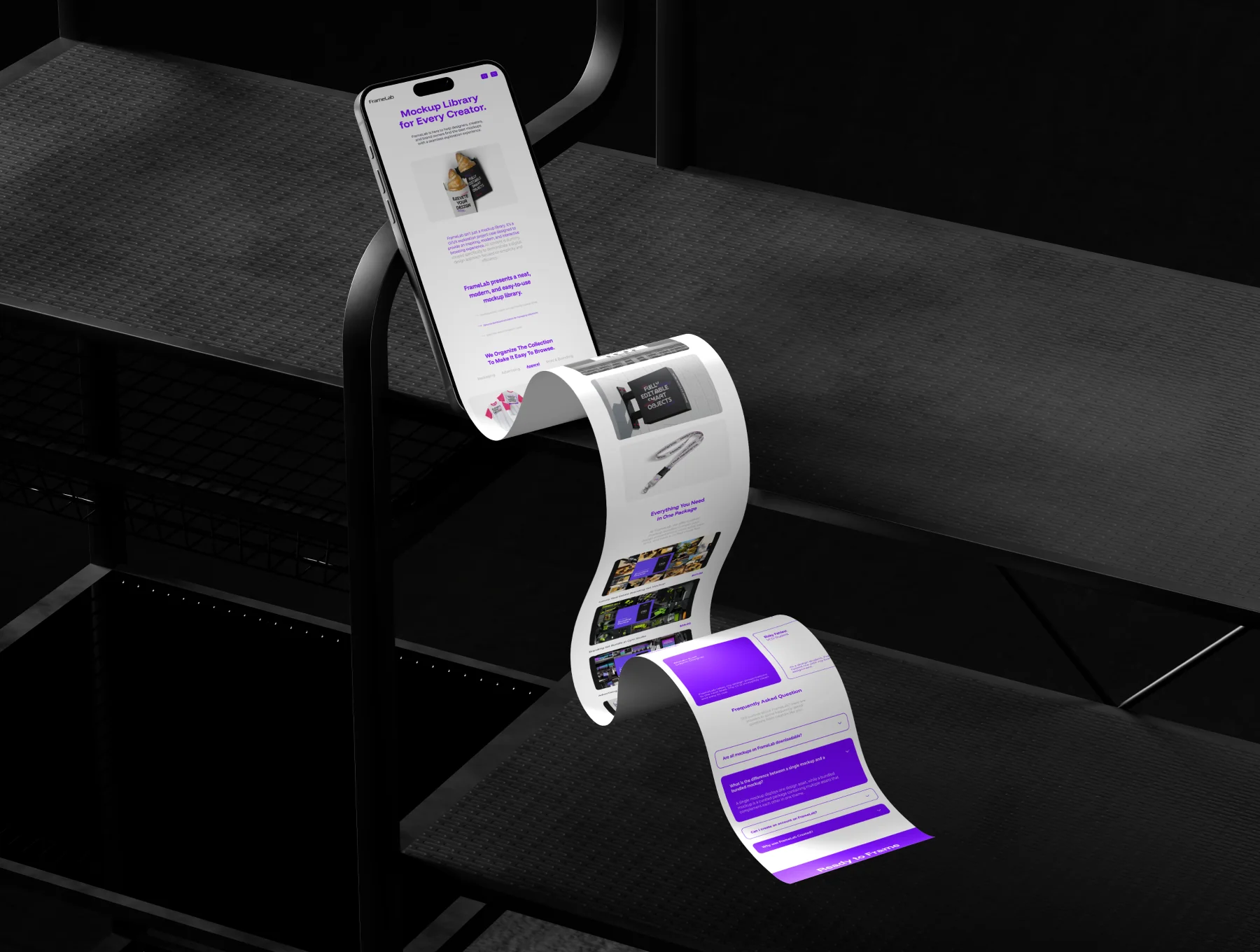 Longscroll Device Mockup – Mobile Display 8