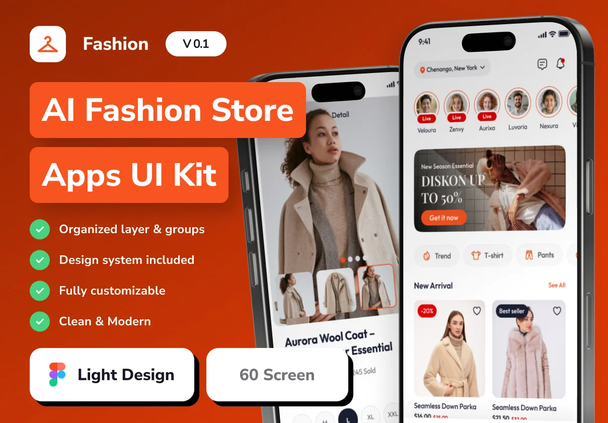 Looksy -  AI Fashion Store Mobile App UI Kit