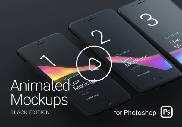 Animated Mockups Black