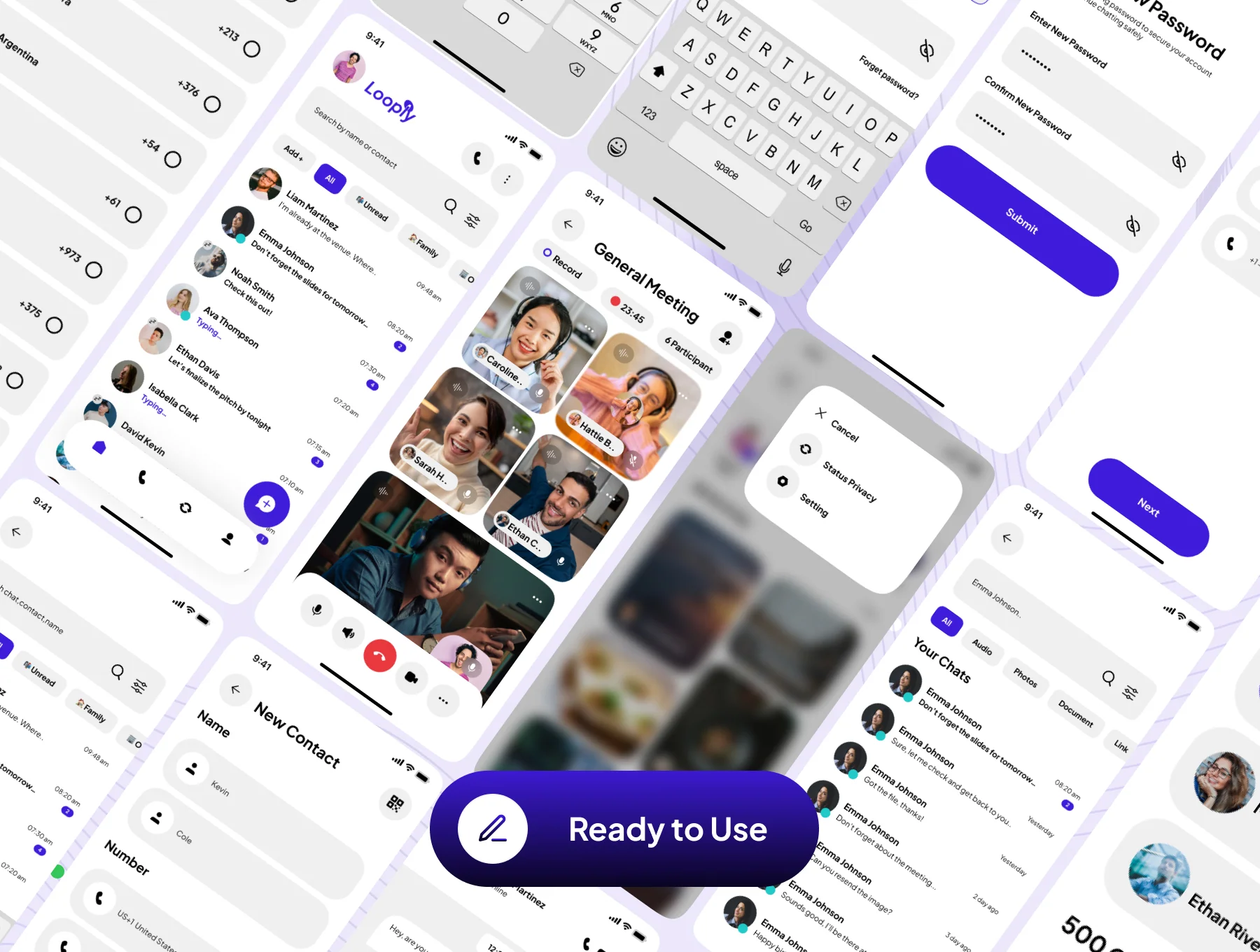 Looply - Premium Social Messenger App UI Kit 7