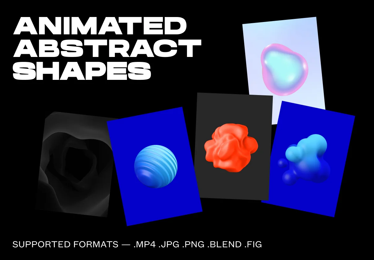3D ANIMATED ABSTRACT SHAPES