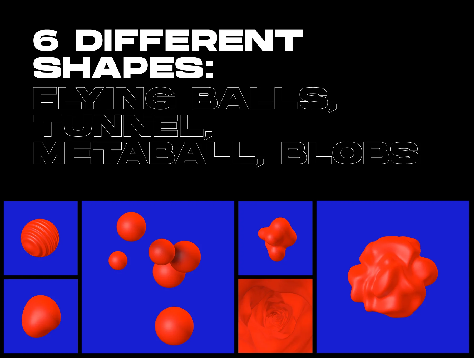 3D ANIMATED ABSTRACT SHAPES 3