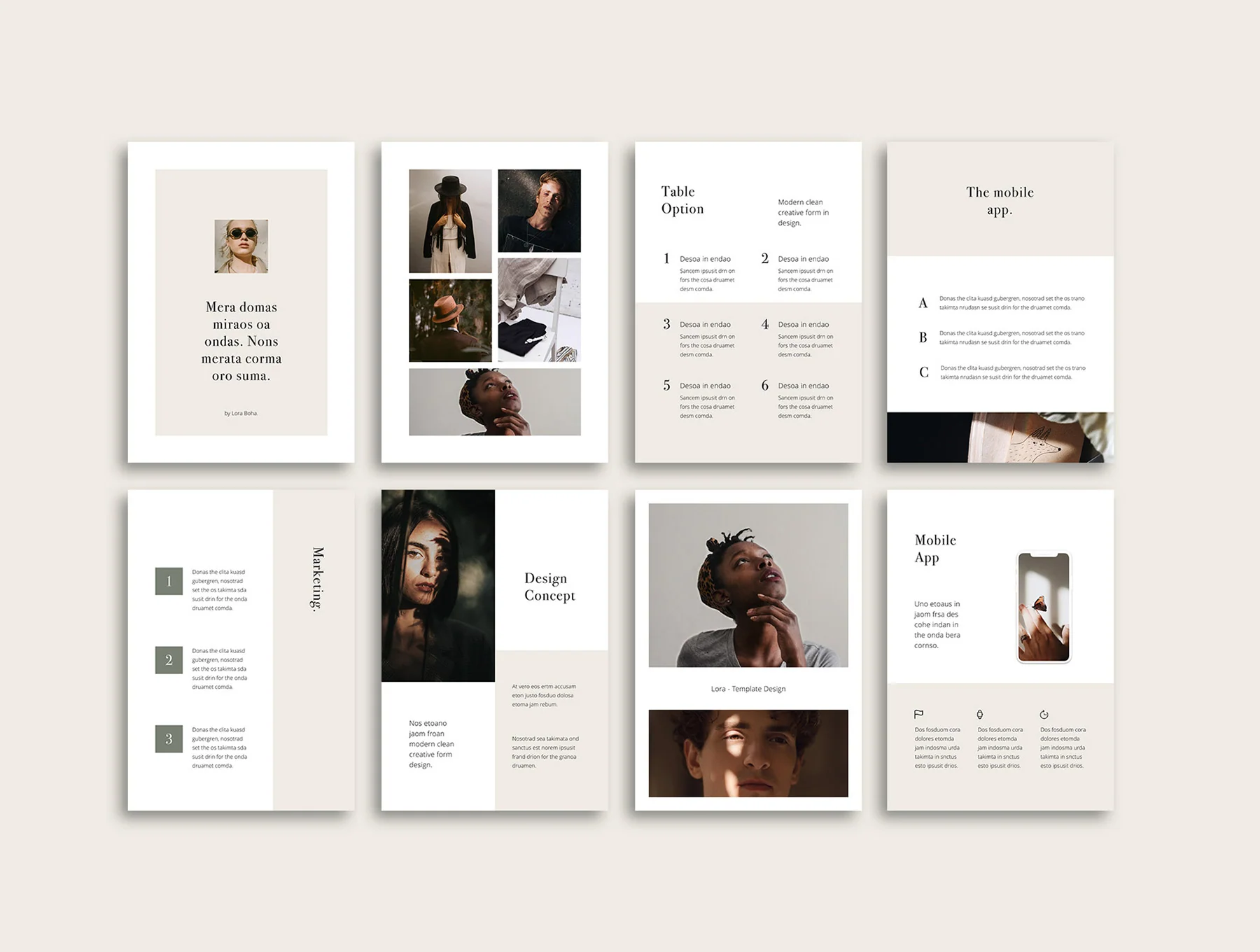 LORA - Vertical Keynote Template 6