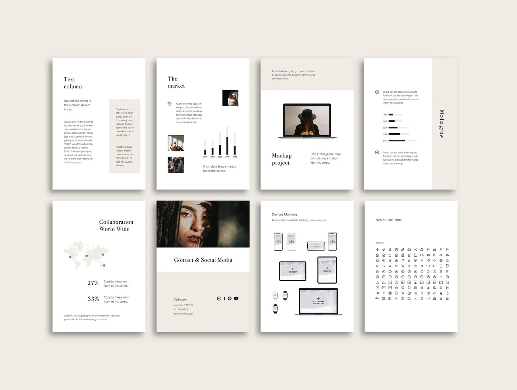 LORA - Vertical Keynote Template 8
