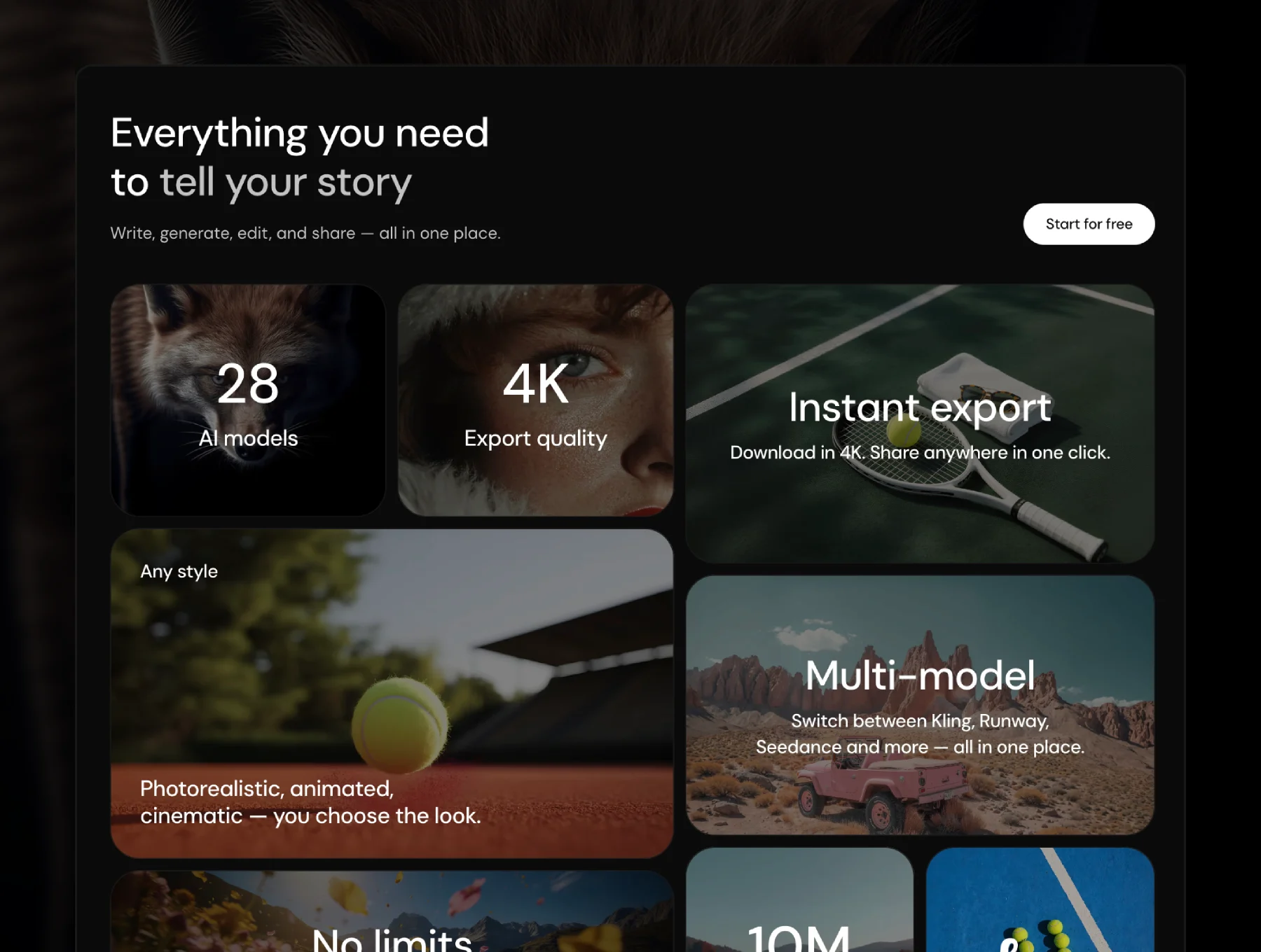 Lore — Generative AI Startup Template 3