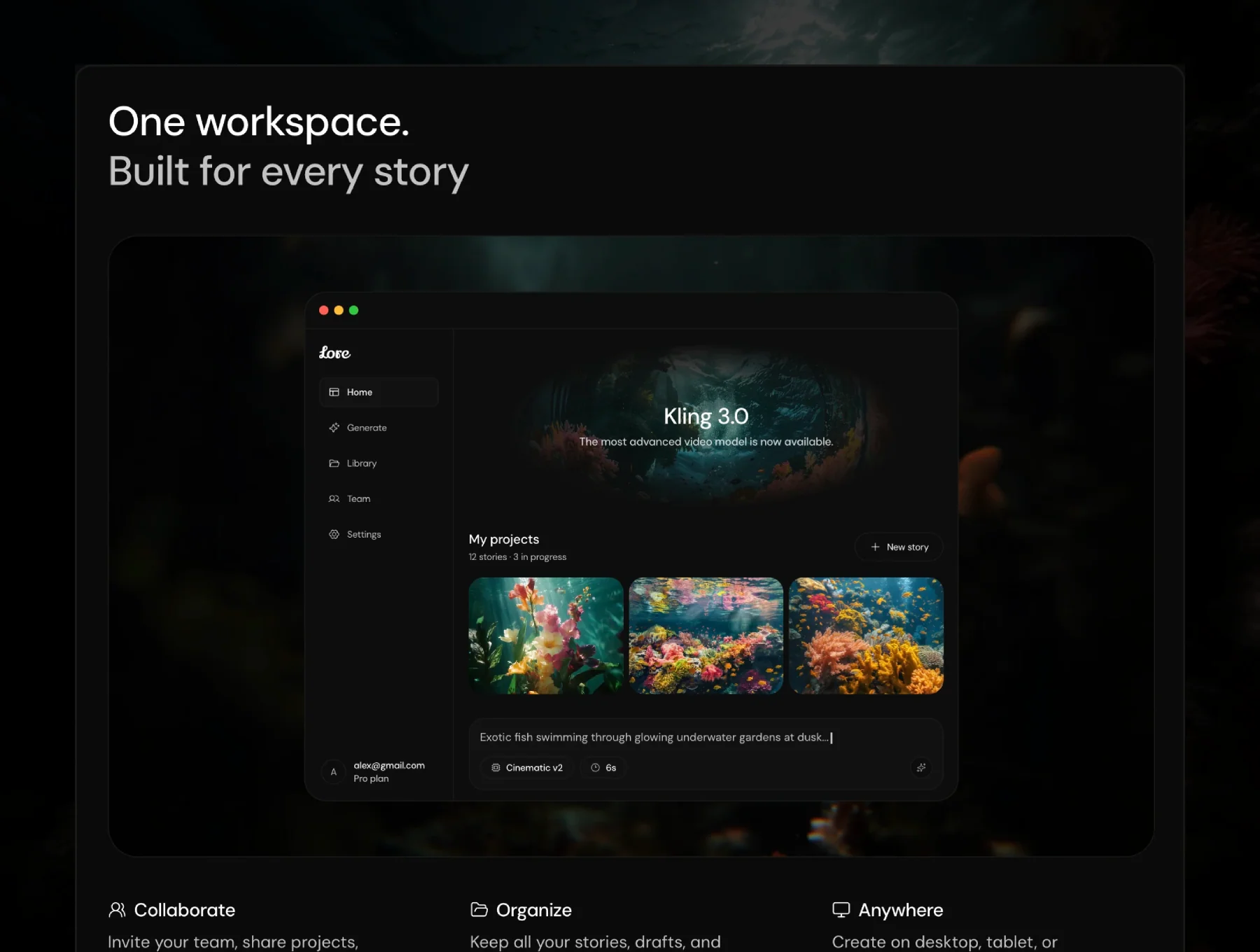 Lore — Generative AI Startup Template 5