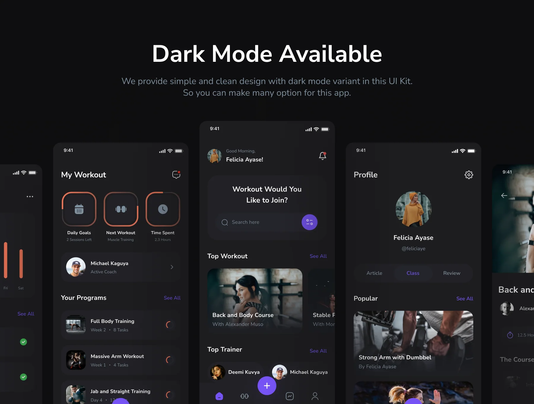 Lory - Fitness Mobile App UI Kit 4