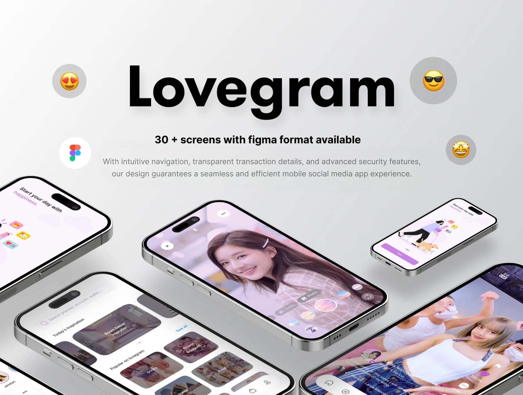 Lovagram - Social Media Ui Kit Mobile