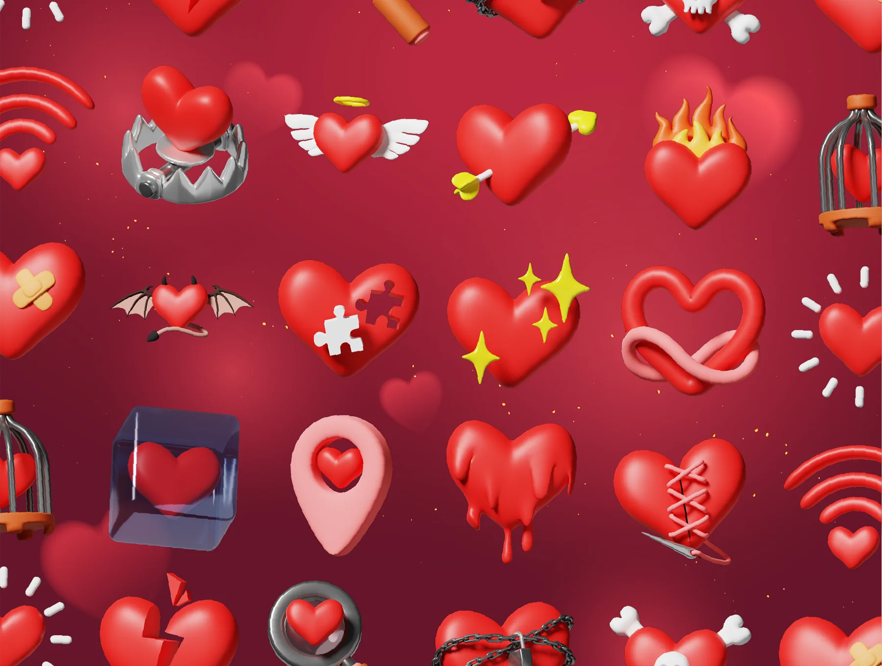 Love 3D Icon 8