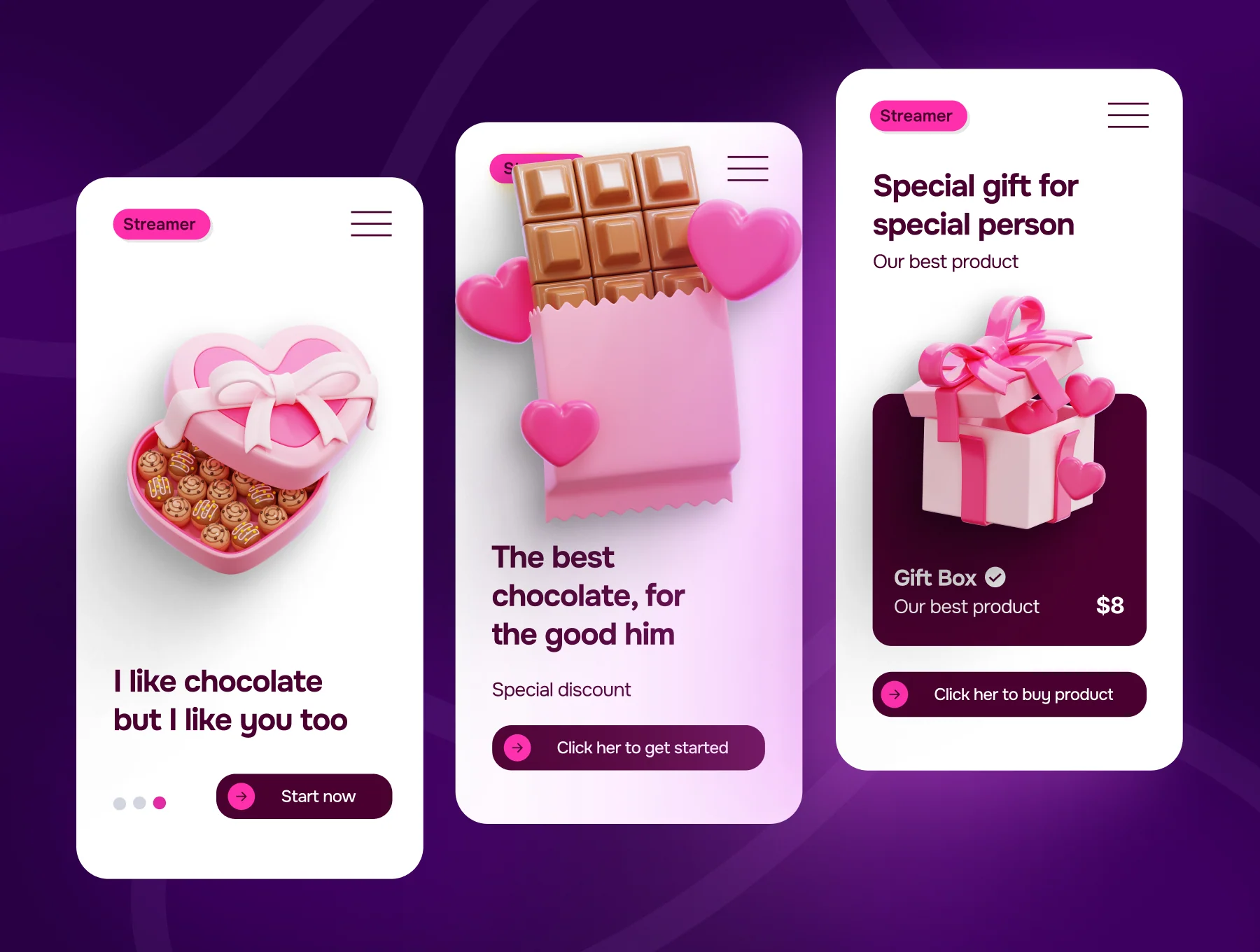 Love and Romance V2 3d Icon Set 5