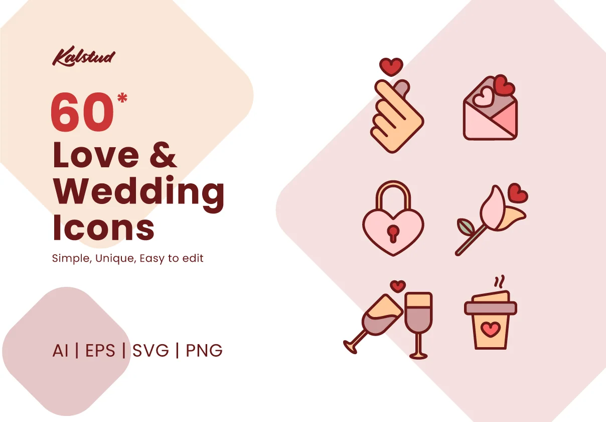 Love and Wedding Icons