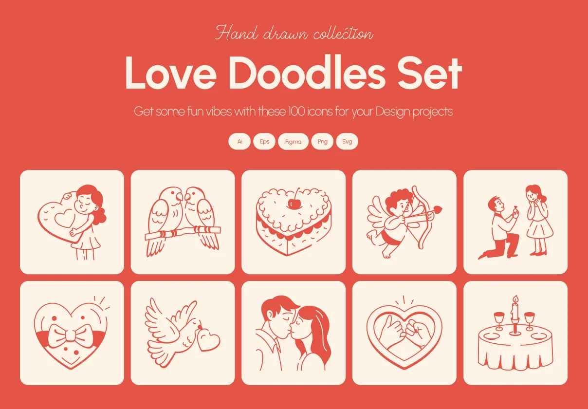 Love Doodles Set