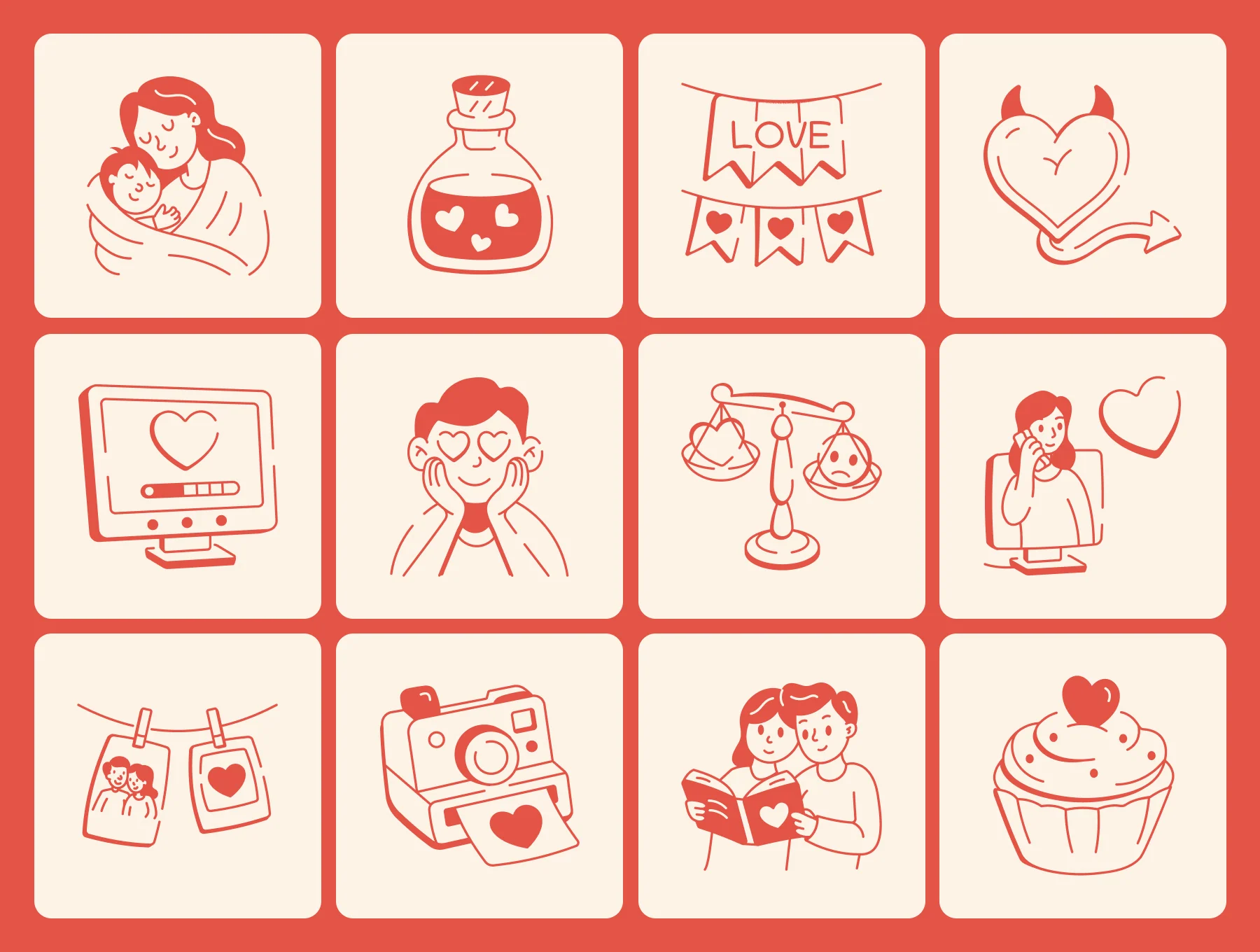 Love Doodles Set 5