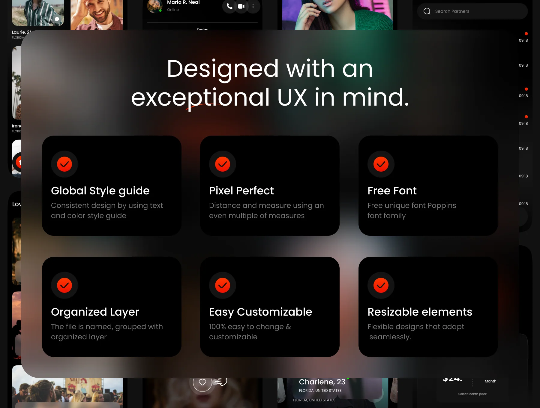 LoveAffection: Dating App UI Design Kit 2