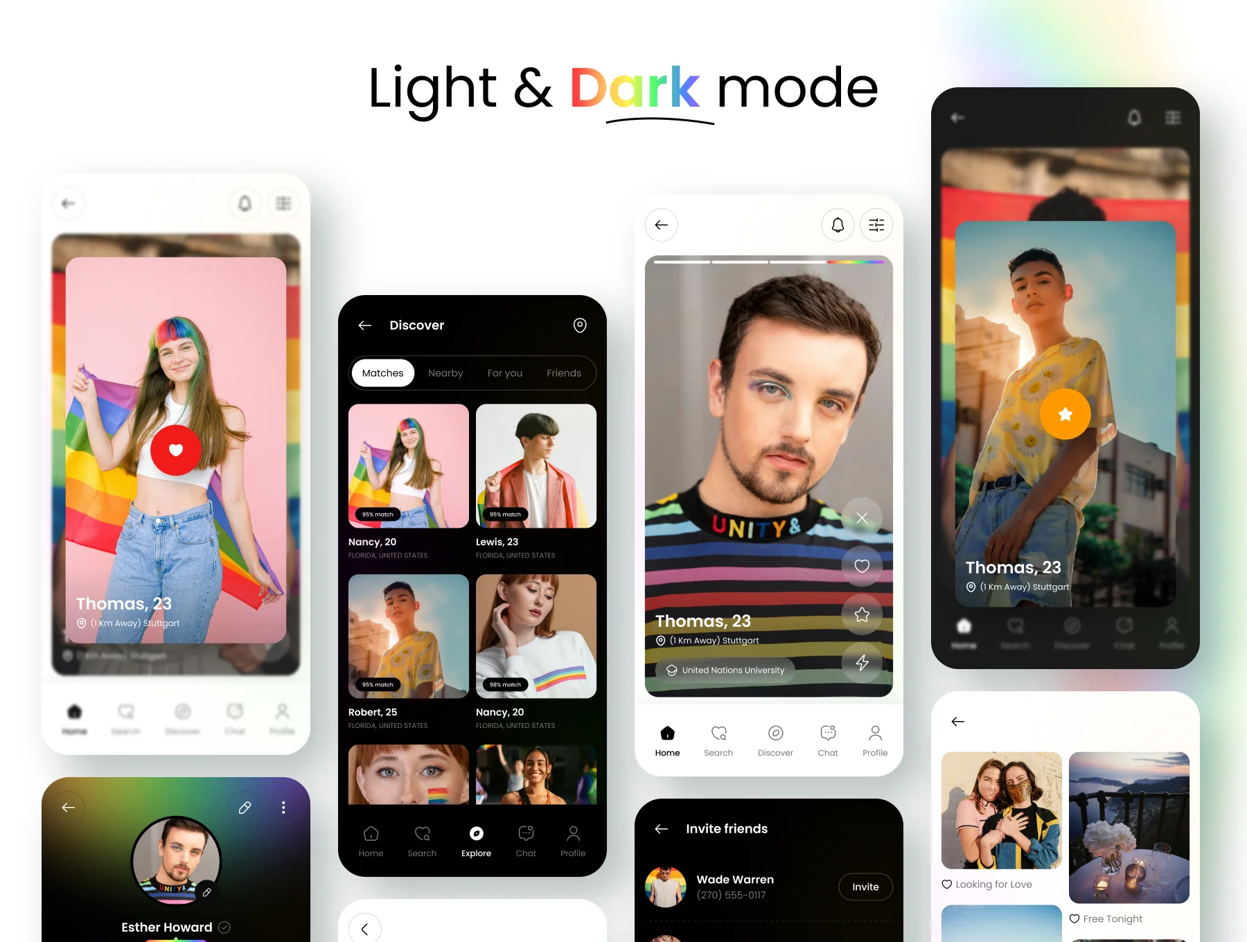 LoveisLove: LGBTQ+ Dating App UI Kit 3