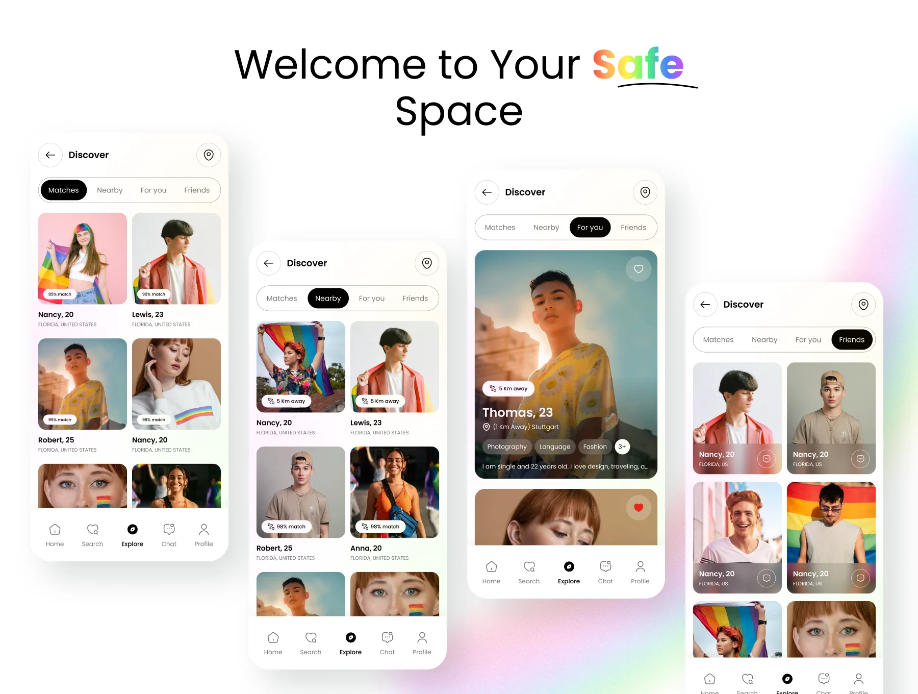 LoveisLove: LGBTQ+ Dating App UI Kit 5