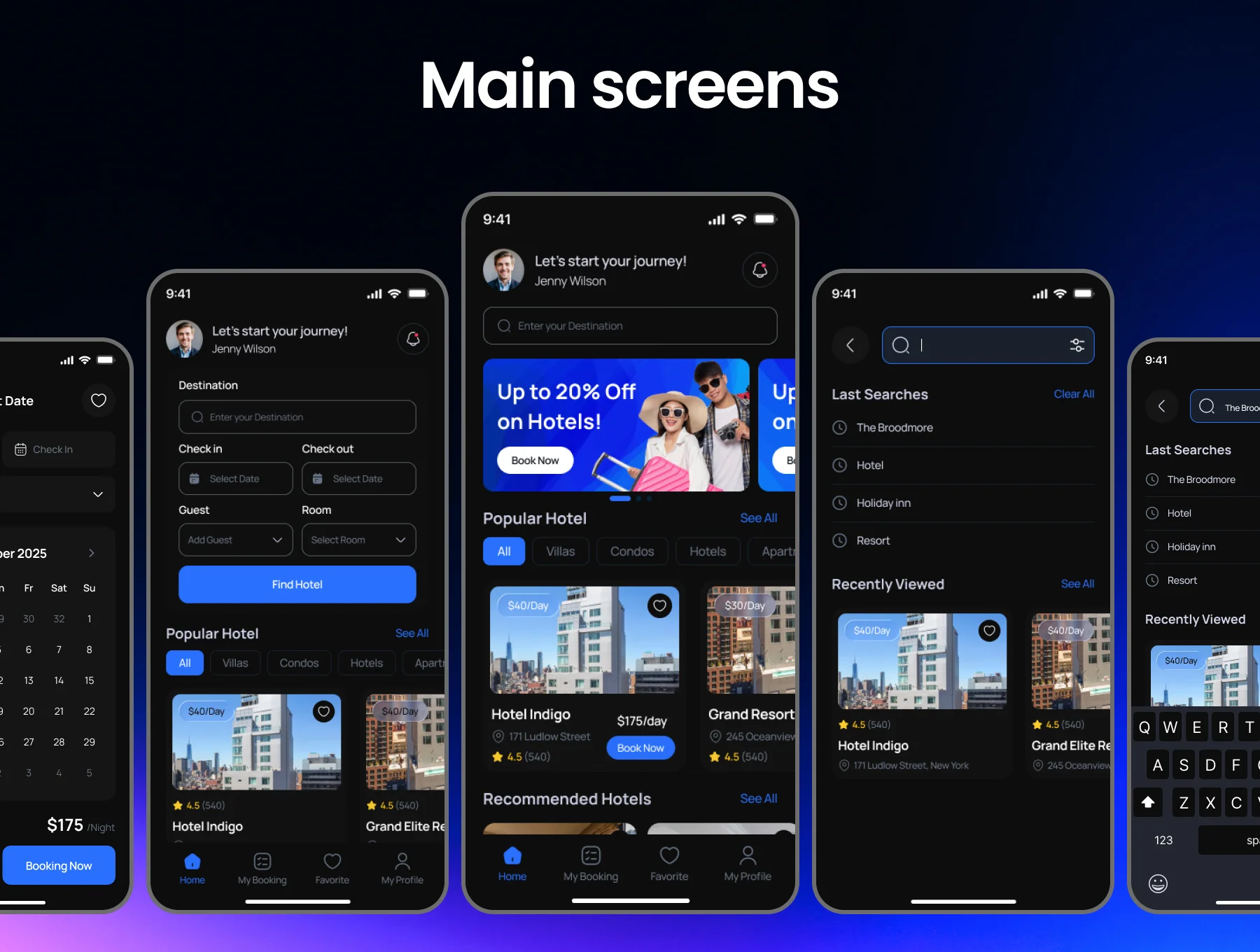 Lovely Hotel Booking 200+ Premium Screen App 4