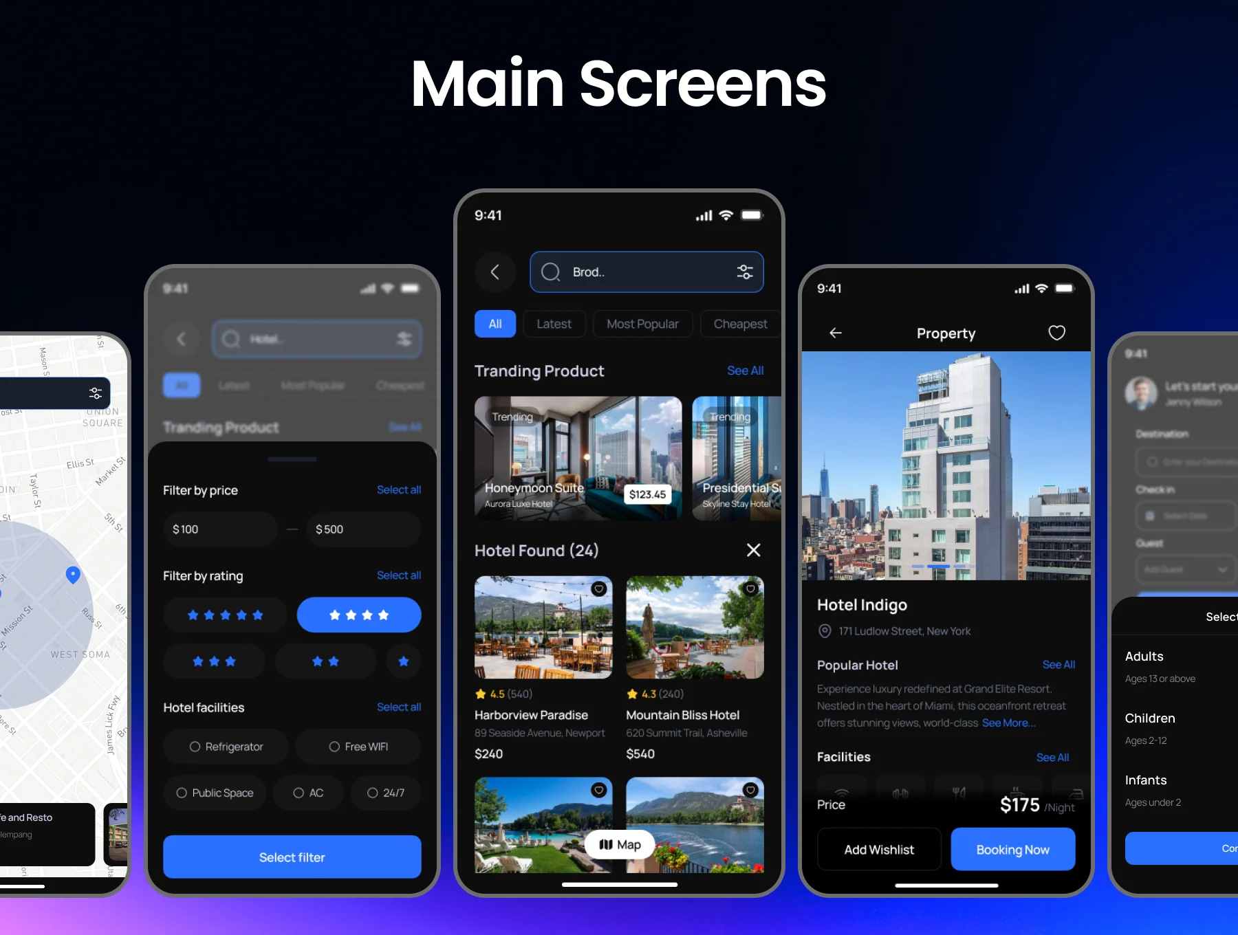Lovely Hotel Booking 200+ Premium Screen App 5