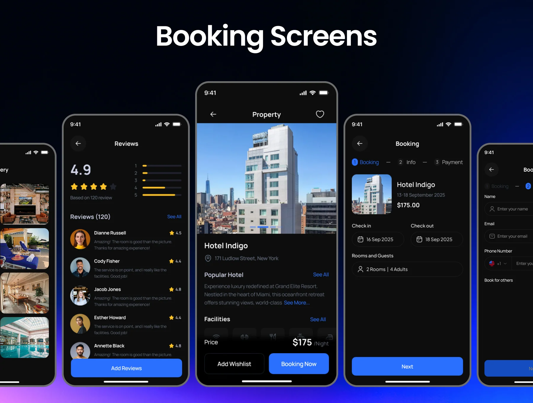 Lovely Hotel Booking 200+ Premium Screen App 6