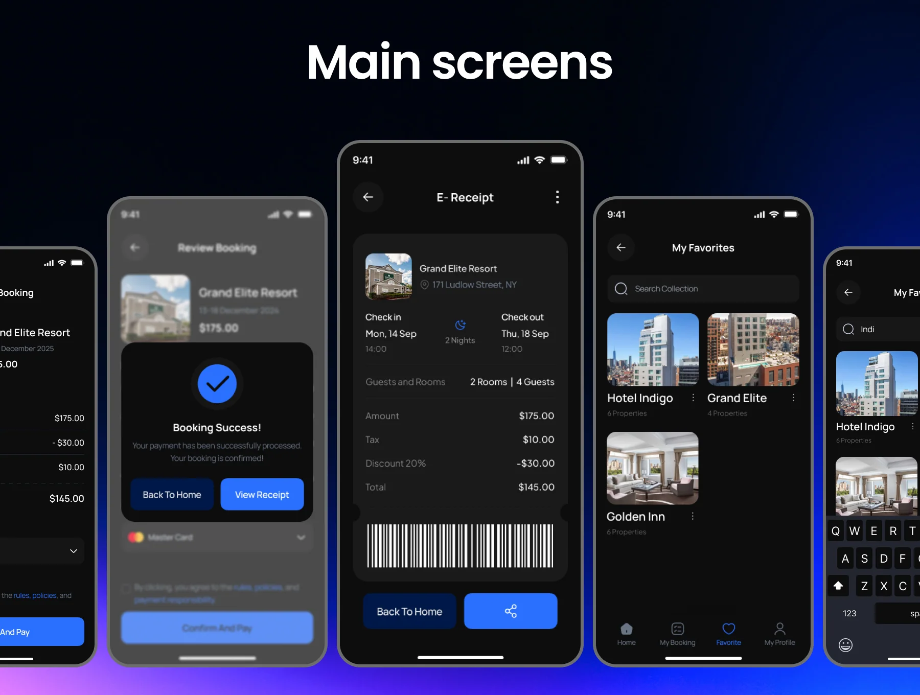 Lovely Hotel Booking 200+ Premium Screen App 7
