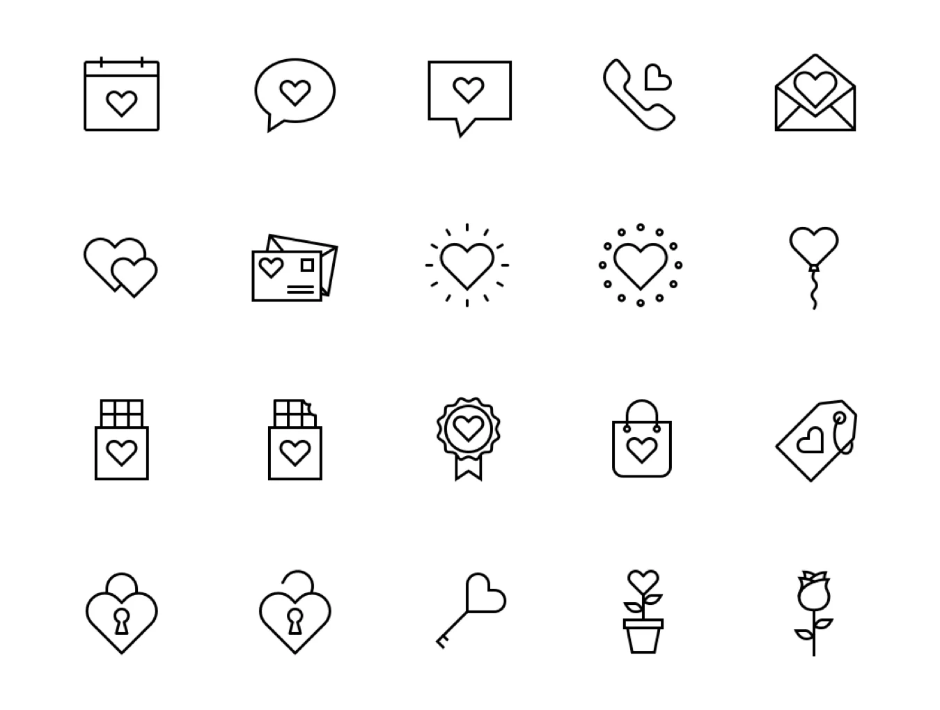 Lovely Valentine Icons 4