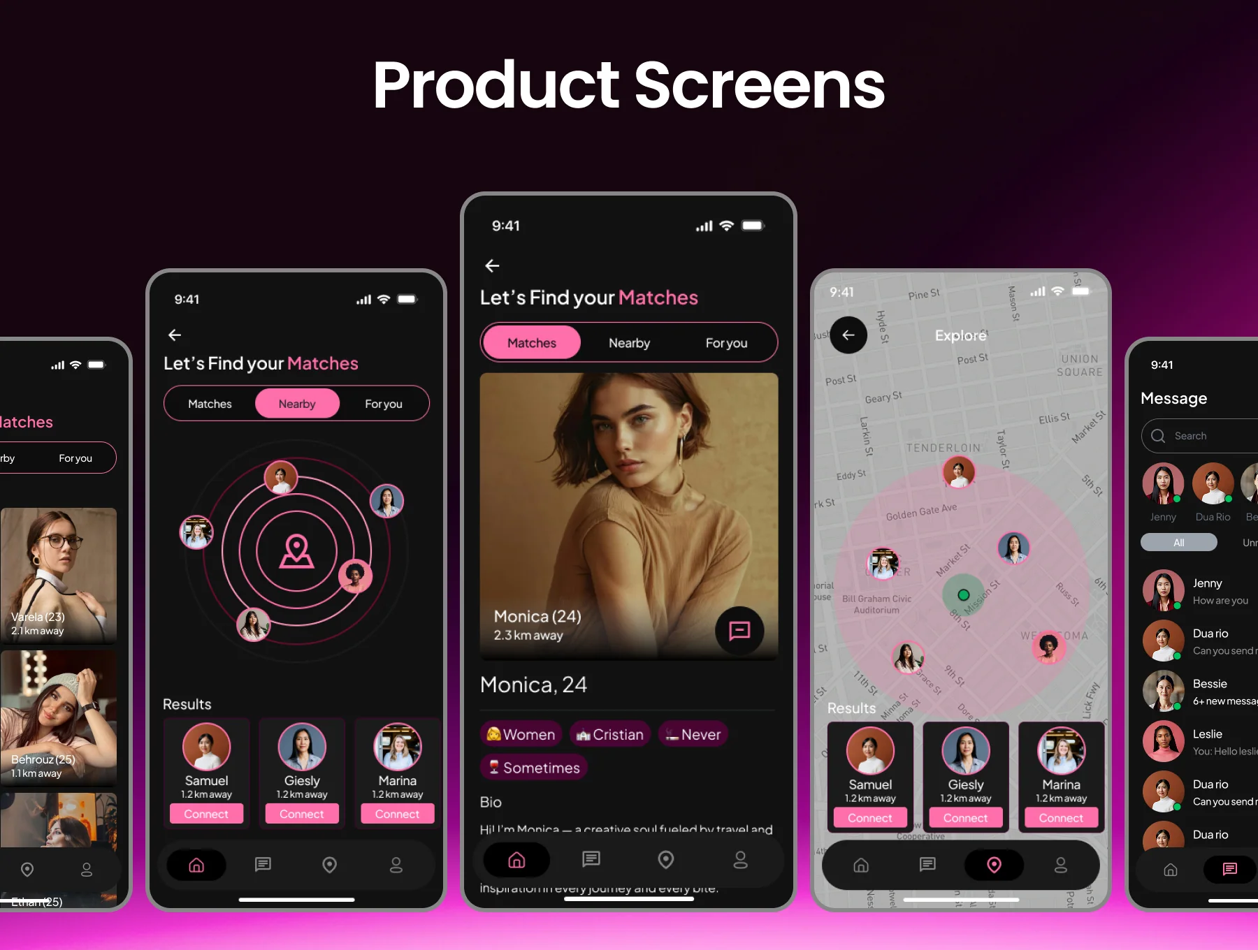 Lovio Dating & Social Mobile UI Kit 6