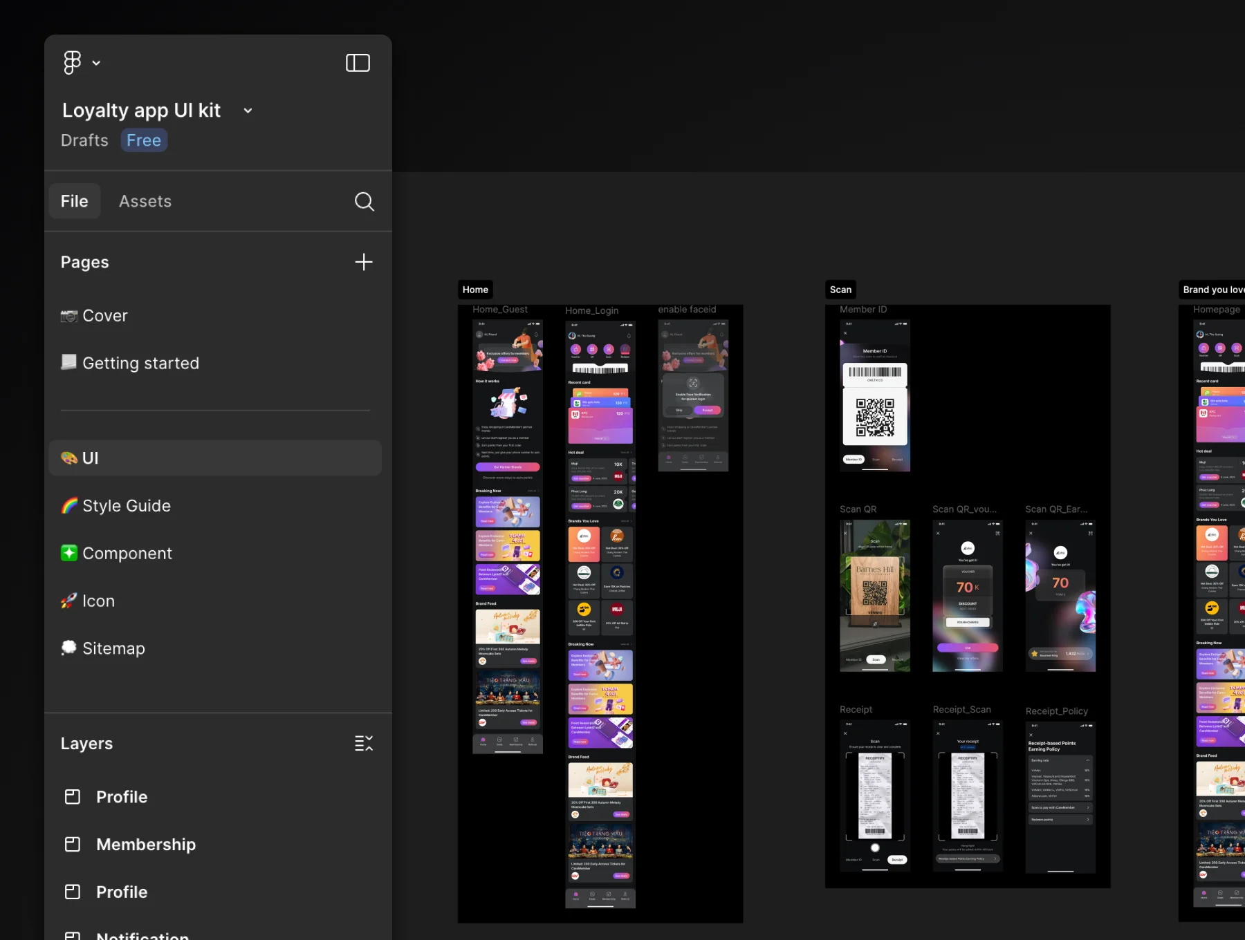 Loyalty App UI kit 2