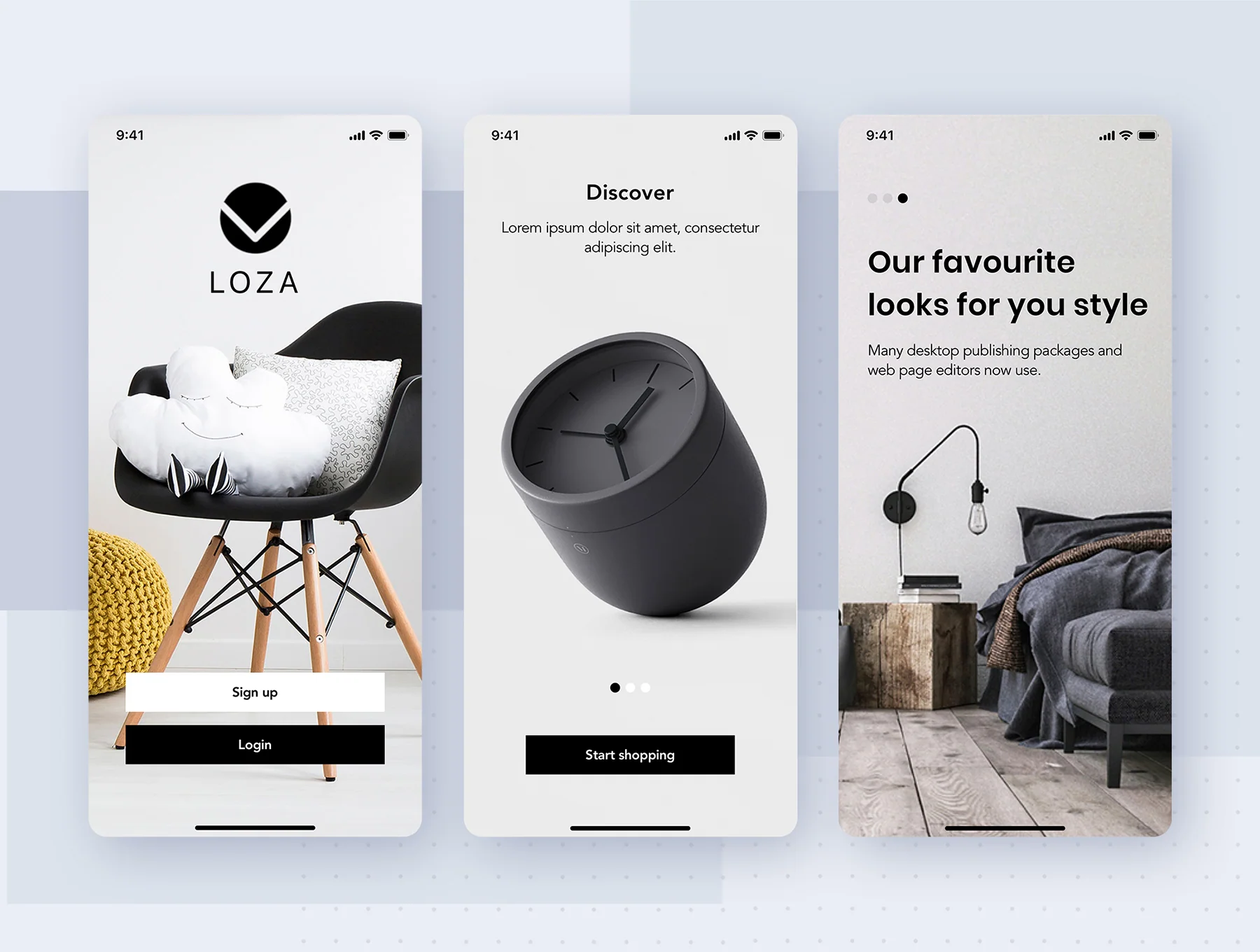 Loza - Furniture Shop App UI Kit 7