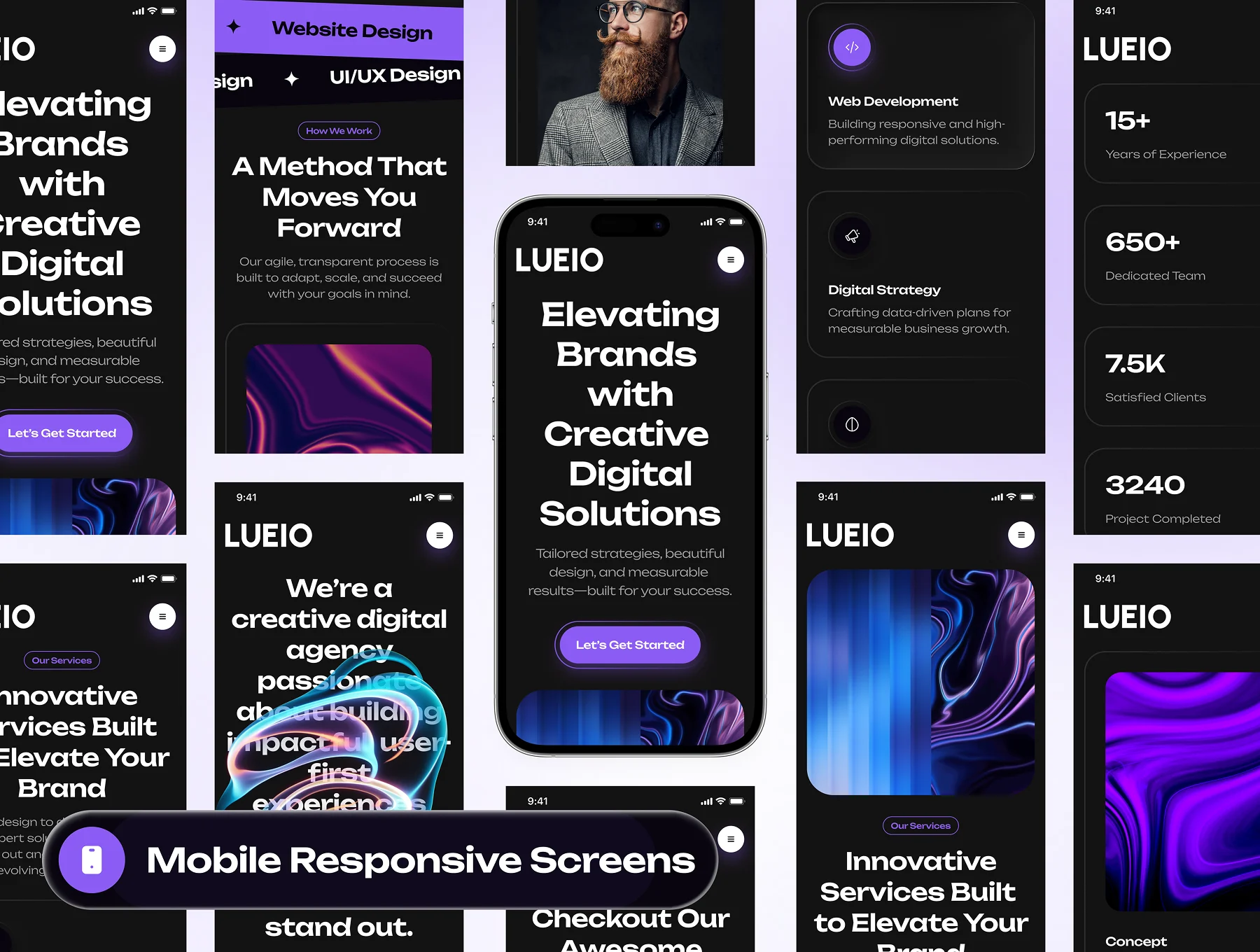 LUEIO - Digital Agency Website Framer Template 9