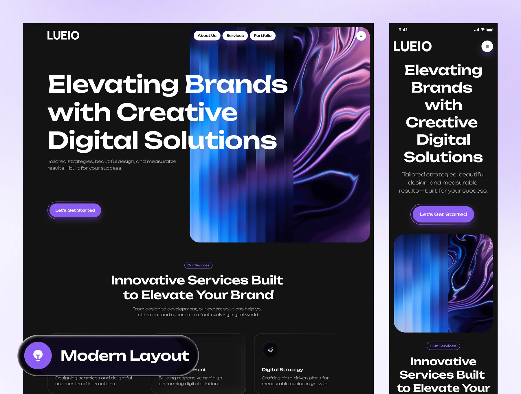 LUEIO - Digital Agency Website UI Kit 8