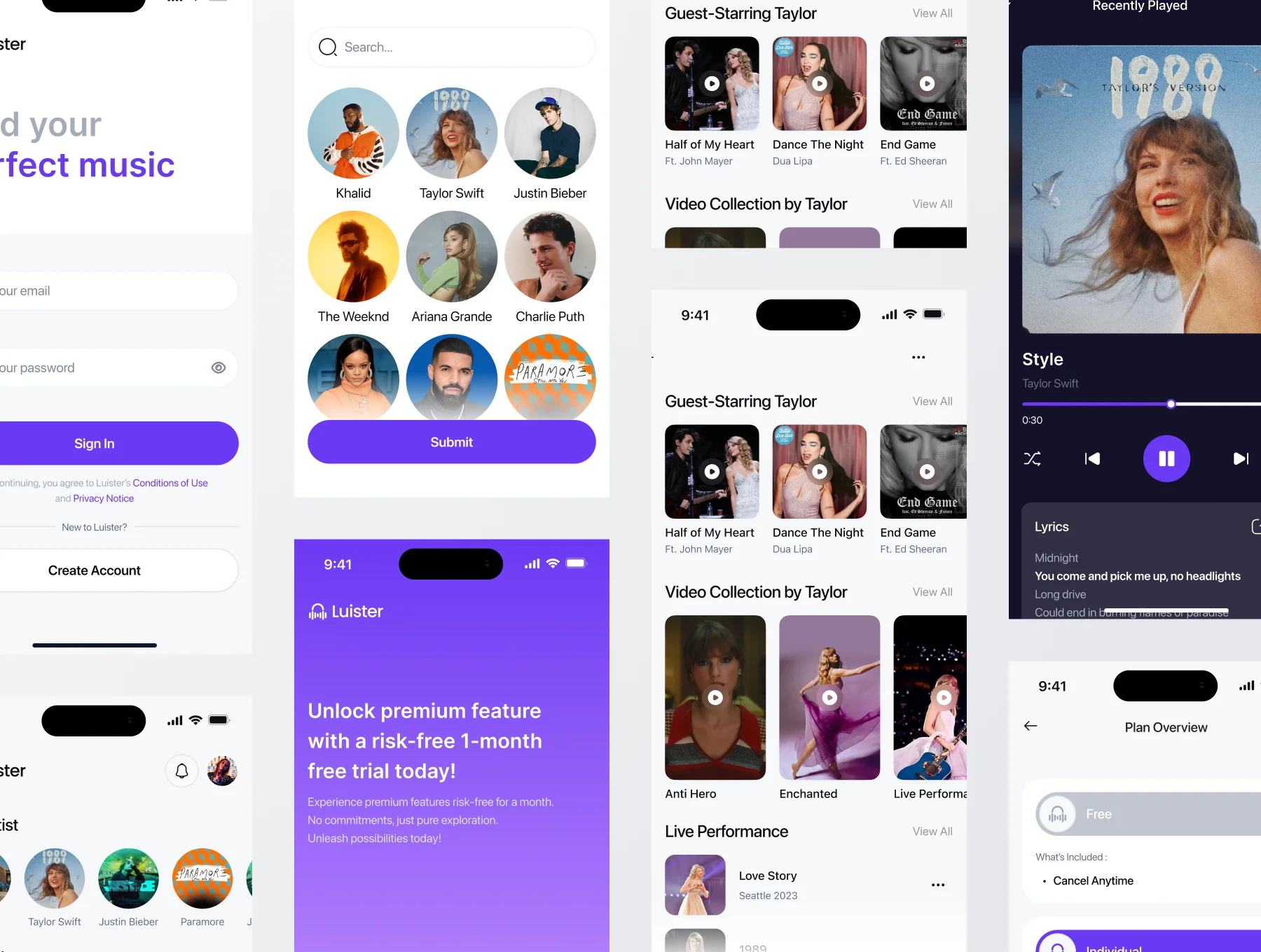 Luister - Music Player Mobile App UI Kit 7