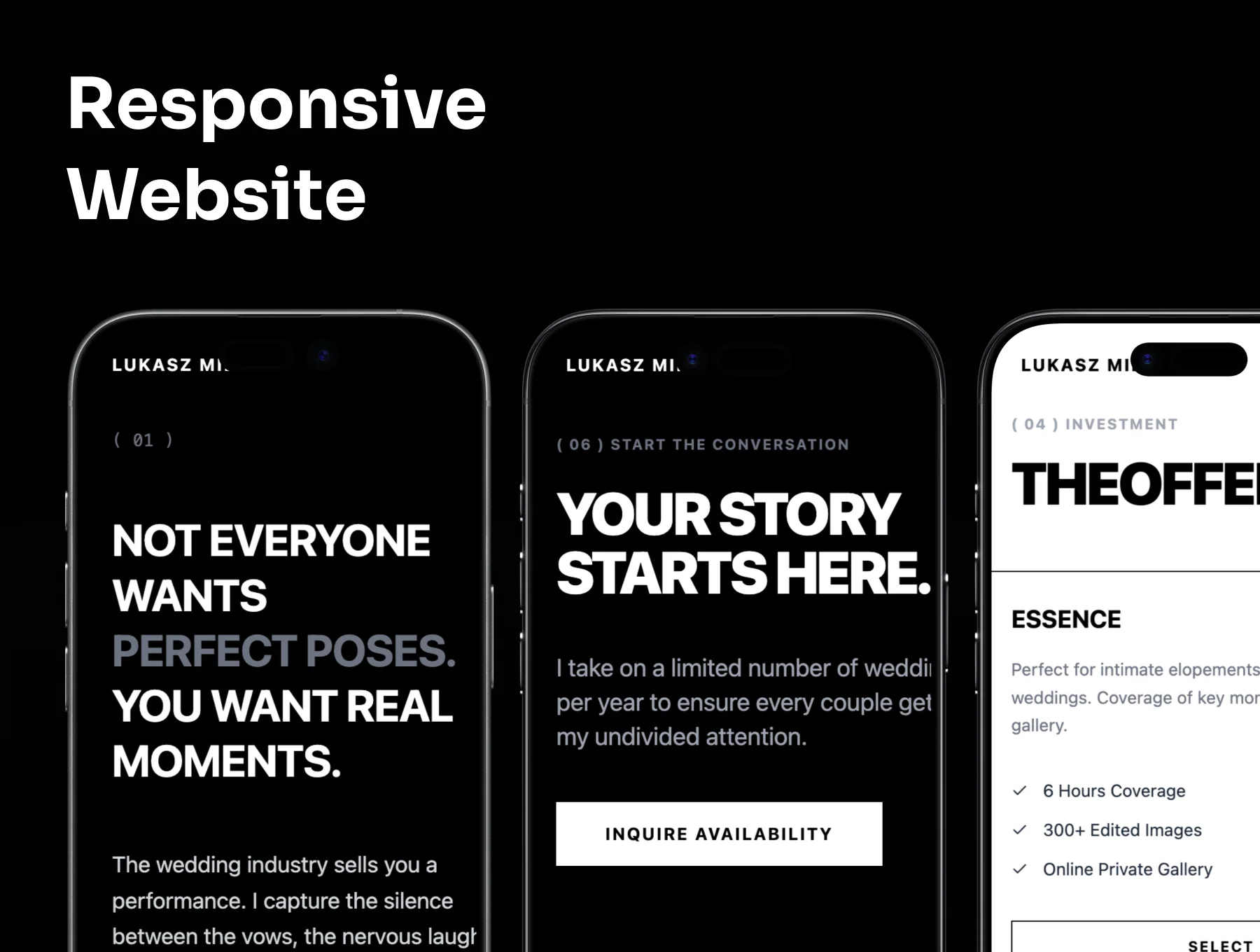 Lukasz Milwosz - Photographer Services Landing Page 3