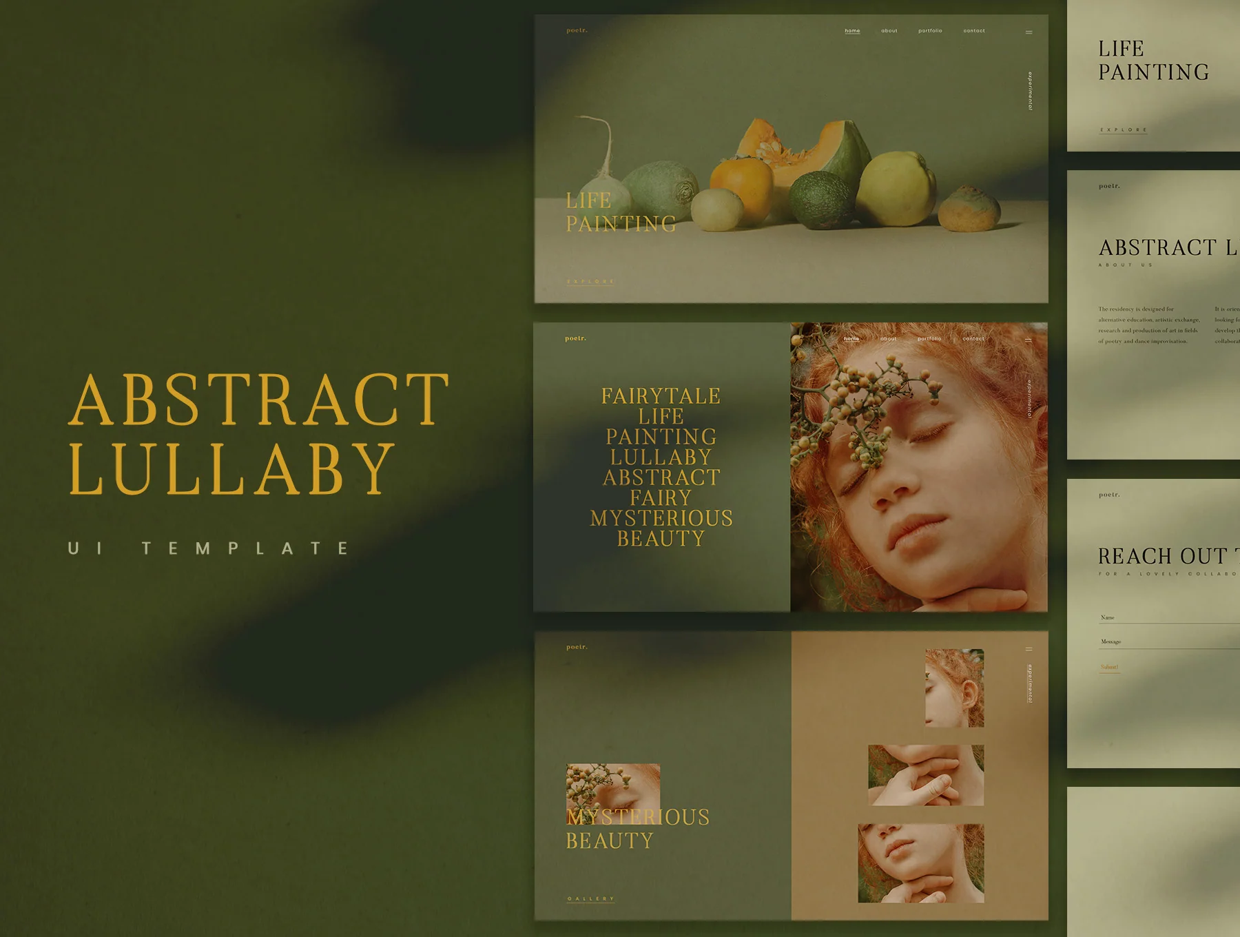 Lullaby UI Kit Photography Portfolio