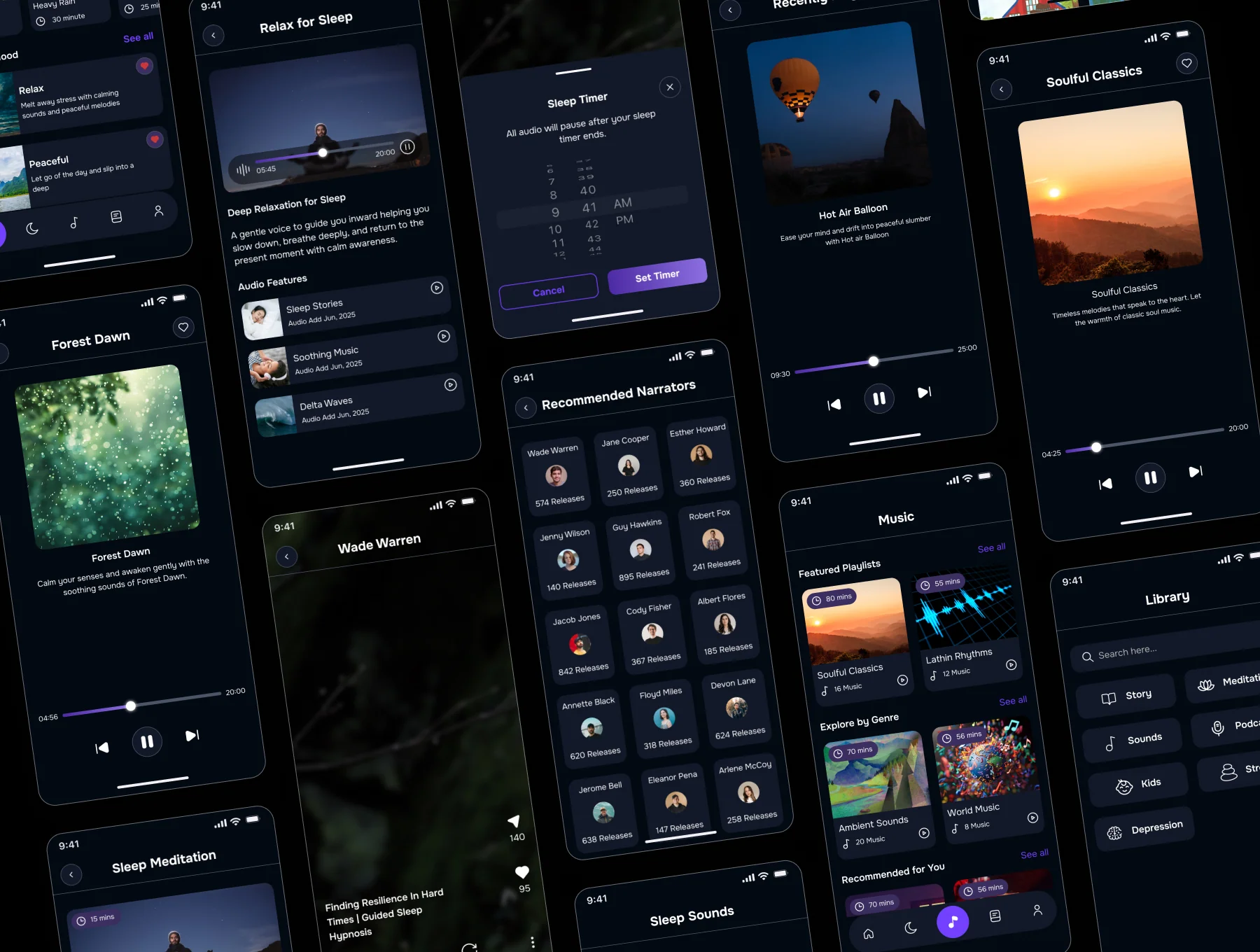 Luma Sleep Sounds & Meditation App UI Kit 4
