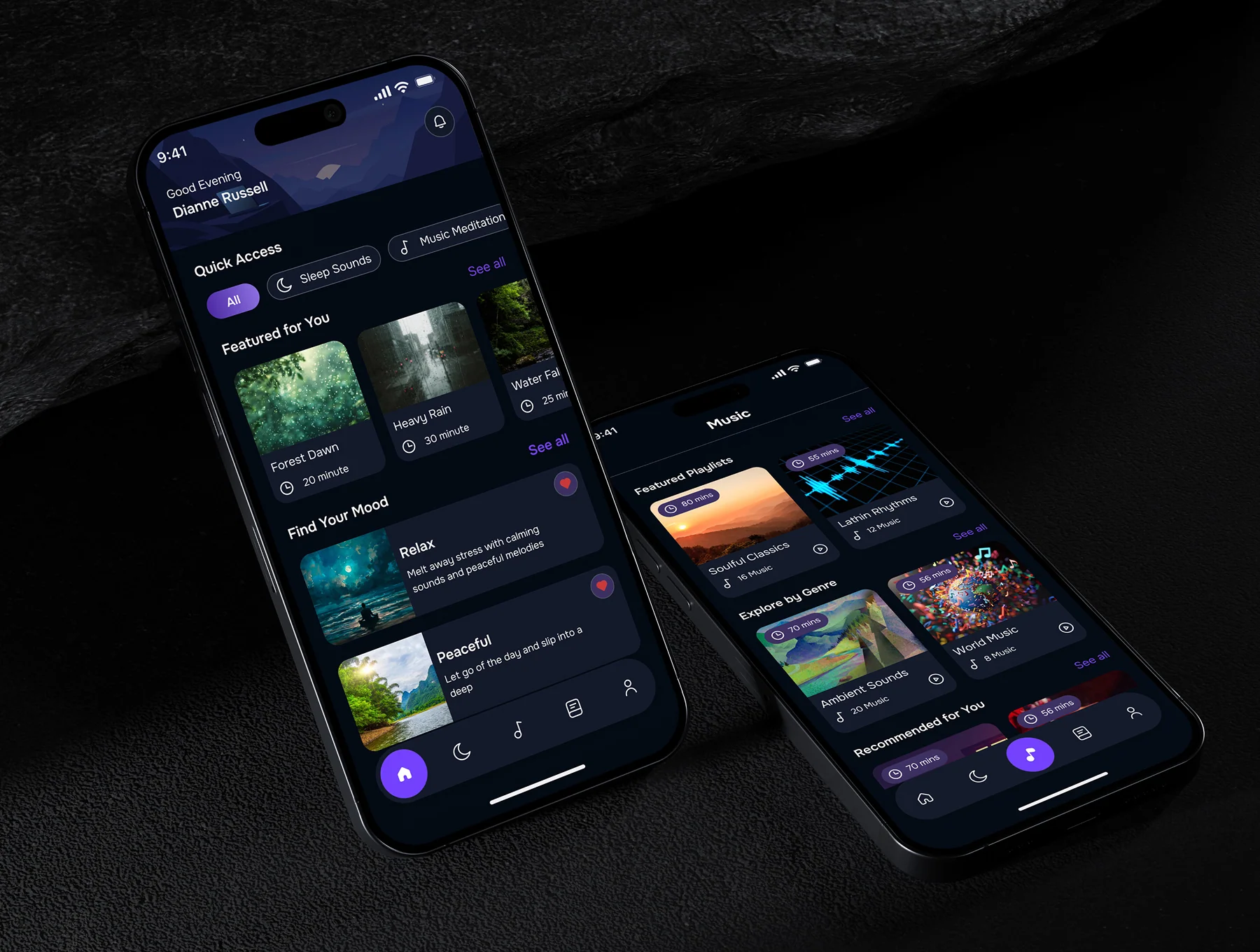 Luma Sleep Sounds & Meditation App UI Kit 8