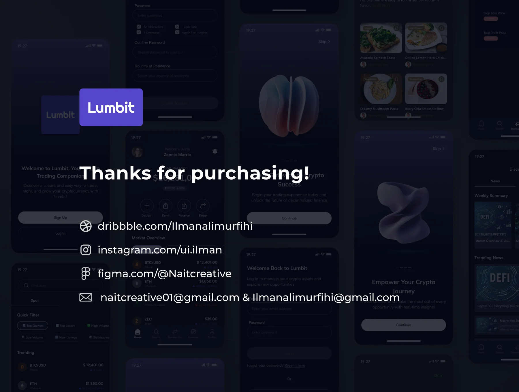 Lumbit - Crypto Wallet Premium App UI KIT 7