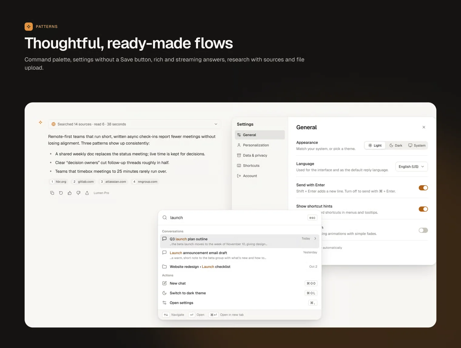 Lumen — AI Chat UI Kit & Design System 4
