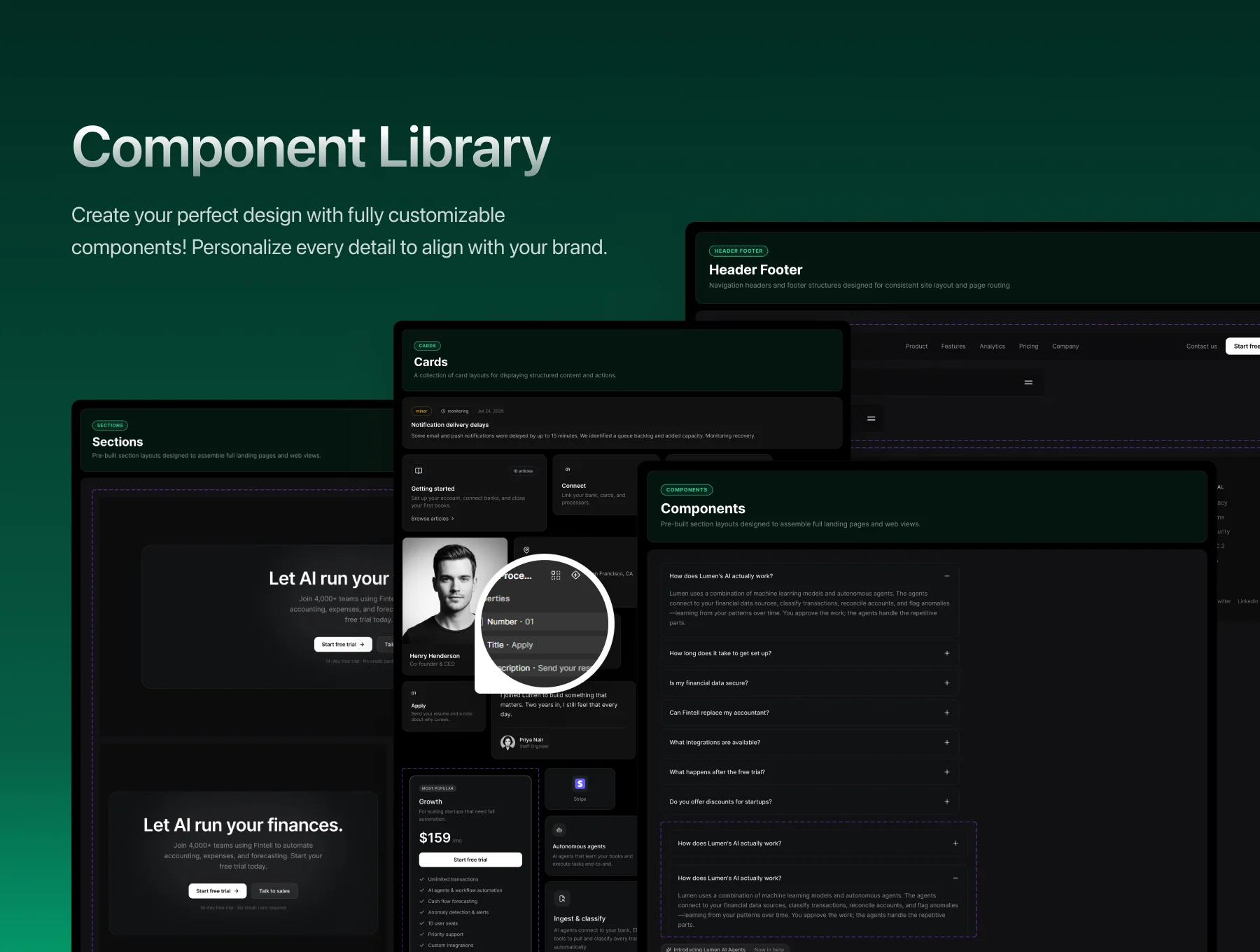 Lumen – AI SaaS Marketing UI Kit 4