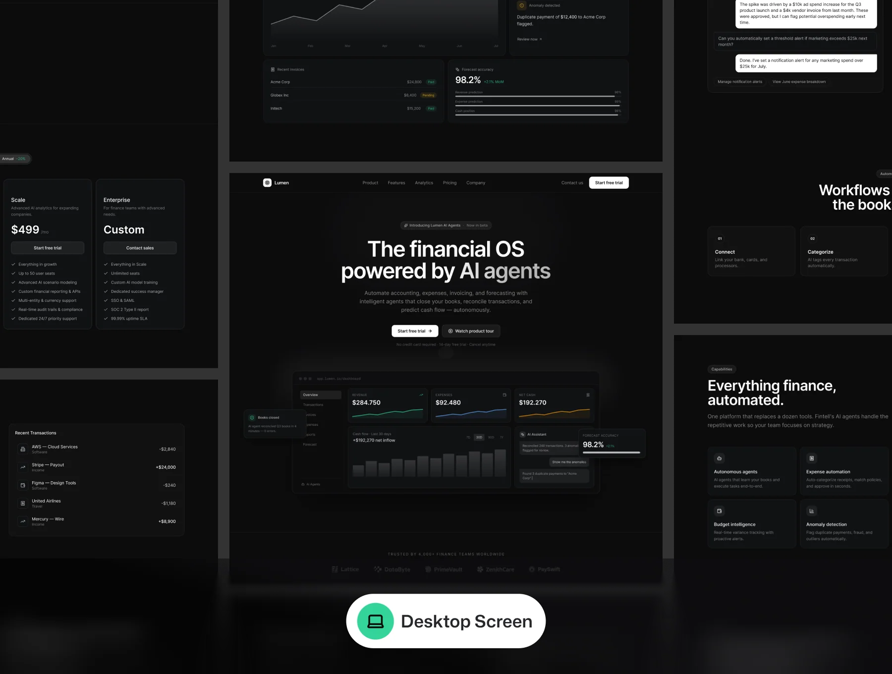 Lumen – AI SaaS Marketing UI Kit 5