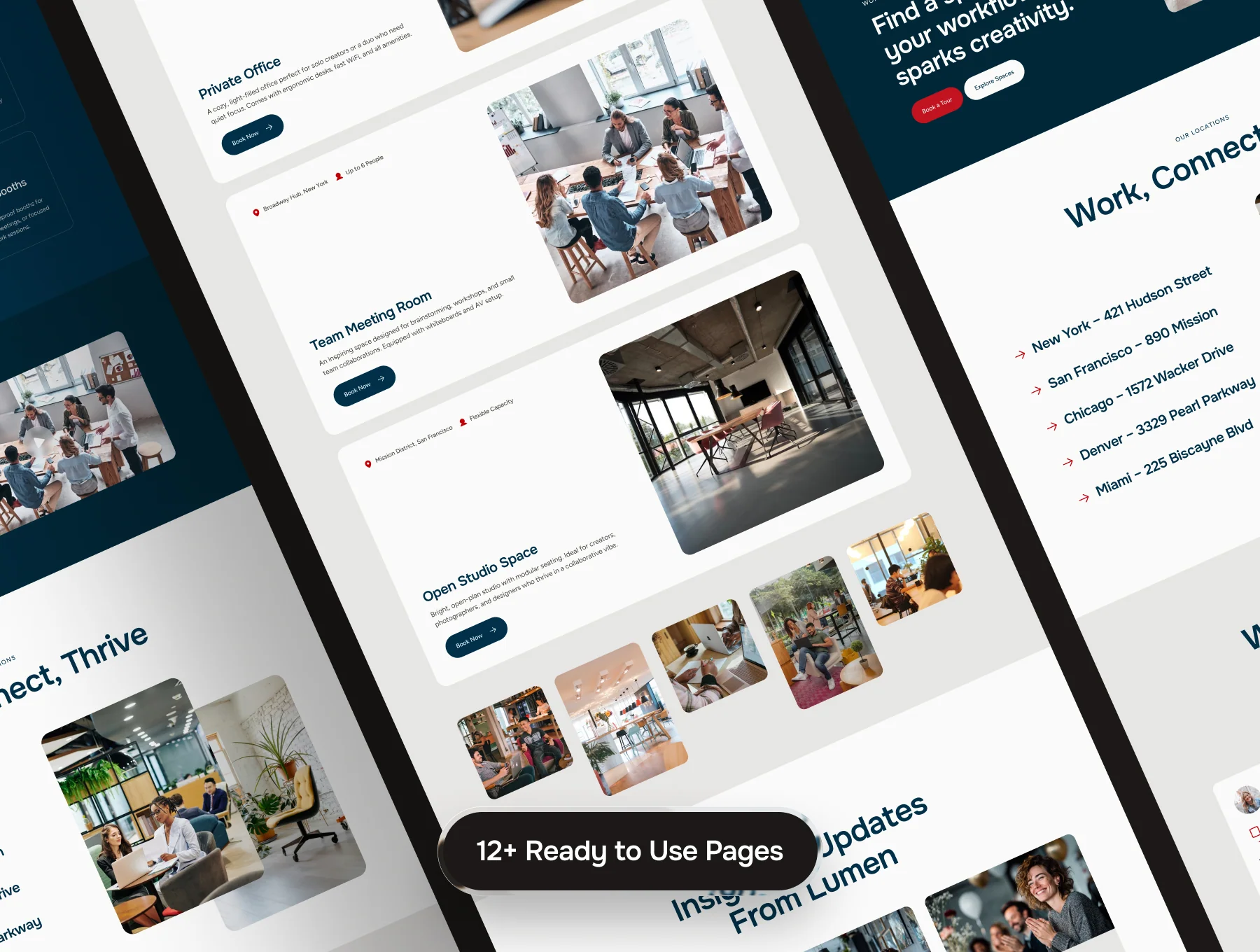 LumenSpace – Coworking & Creative Space UI Template 3