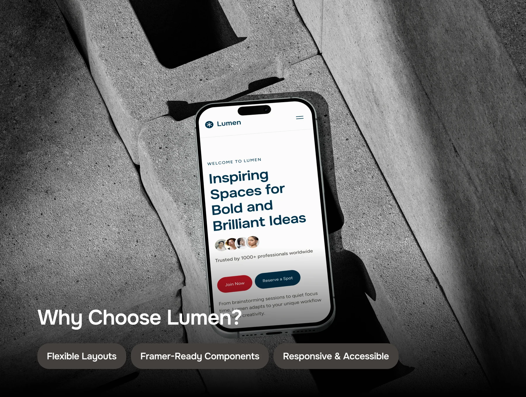 LumenSpace – Coworking & Creative Space UI Template 7