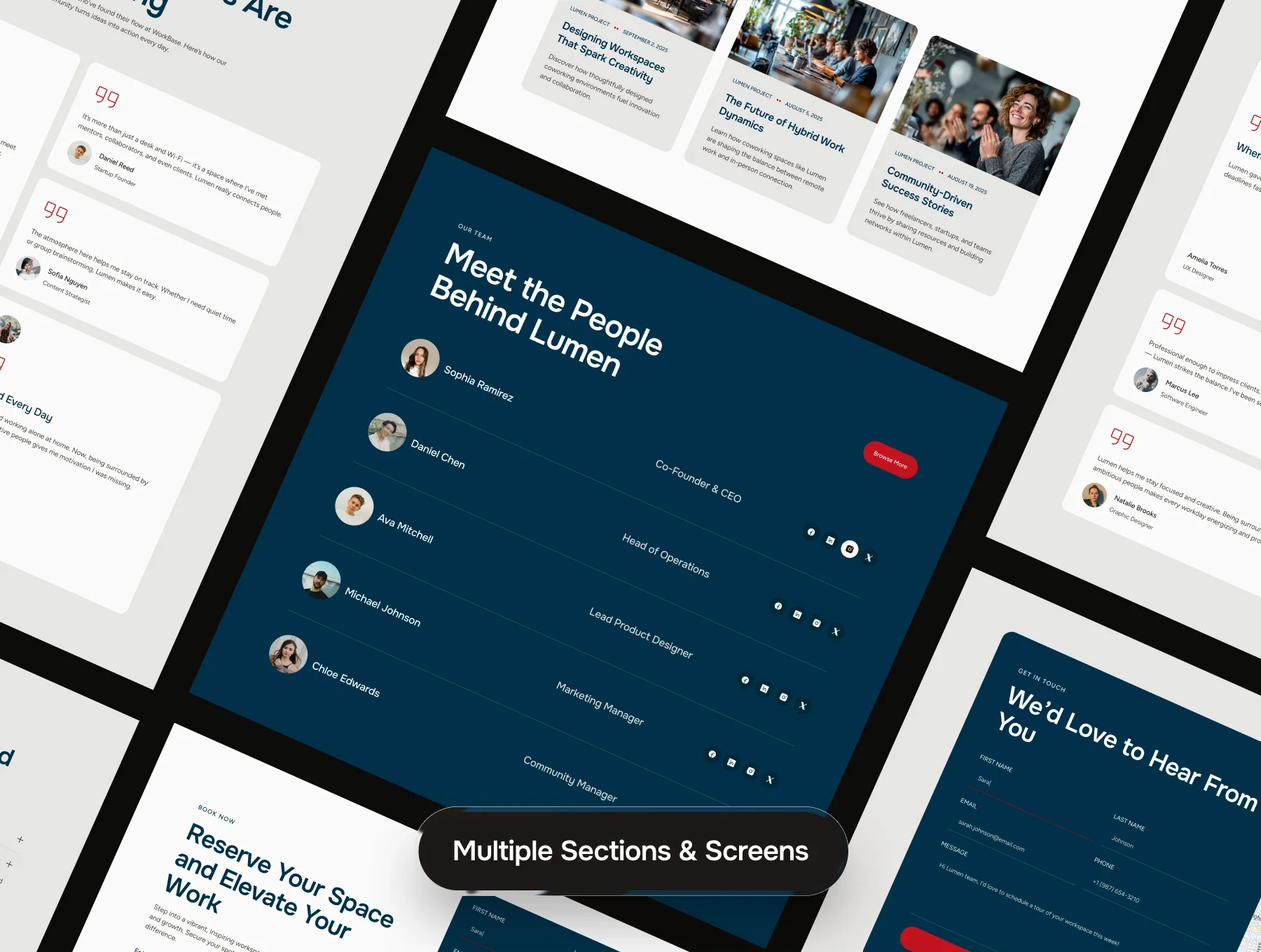 LumenSpace – Coworking & Creative Space UI Template 8