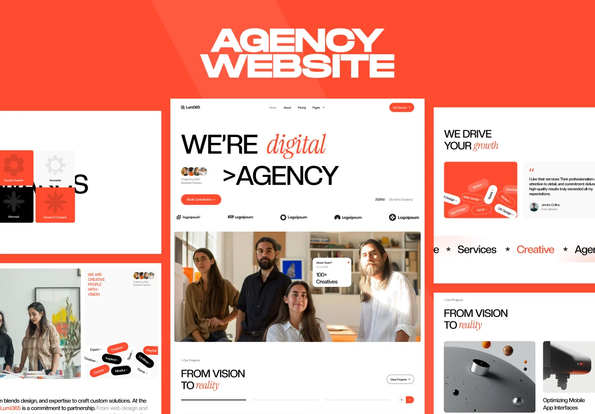 Lumi365 - Portfolio & Agency Website