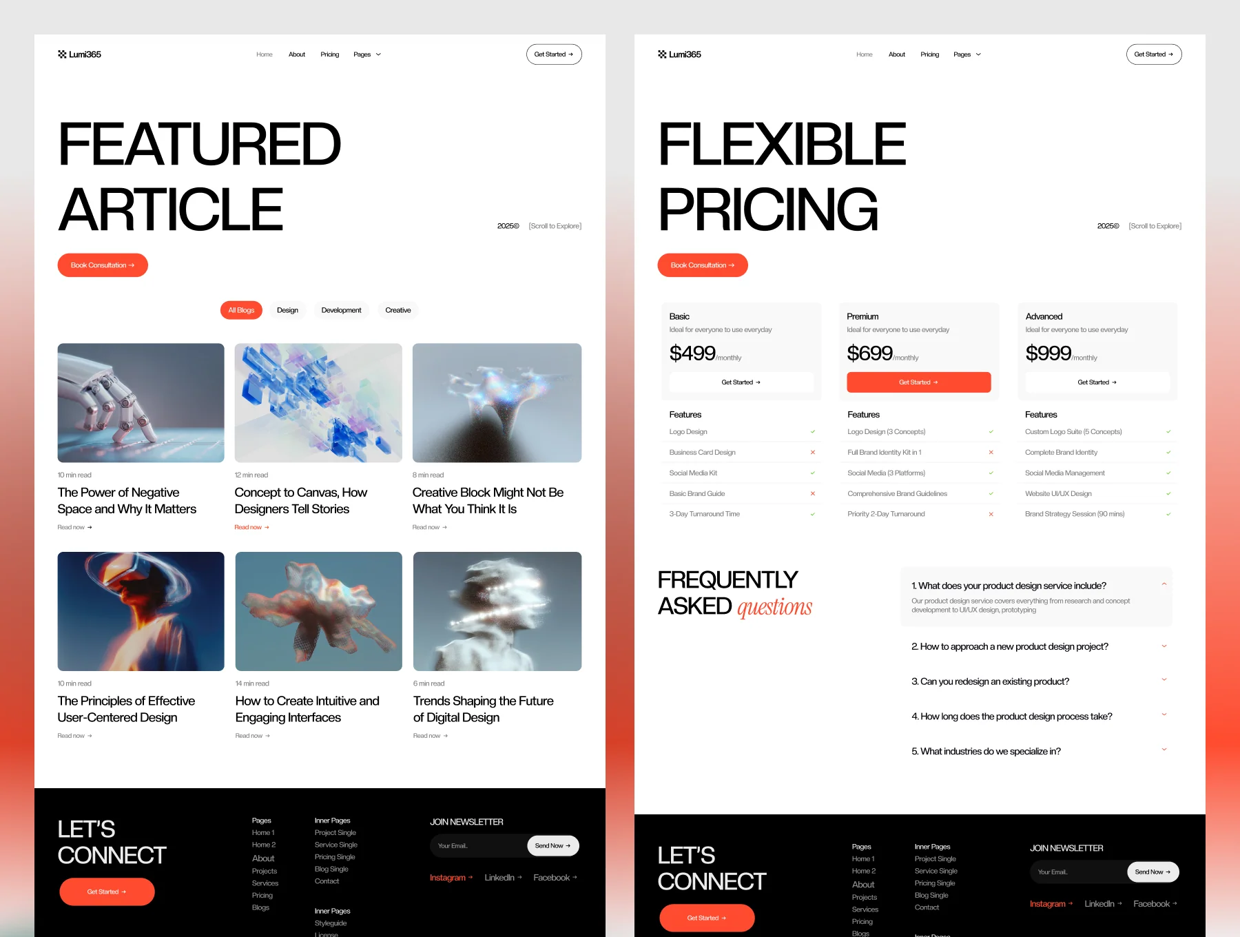 Lumi365 - Portfolio & Agency Website 2