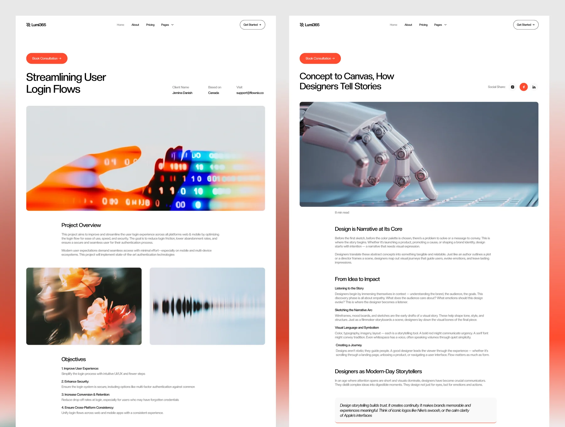 Lumi365 - Portfolio & Agency Website 6