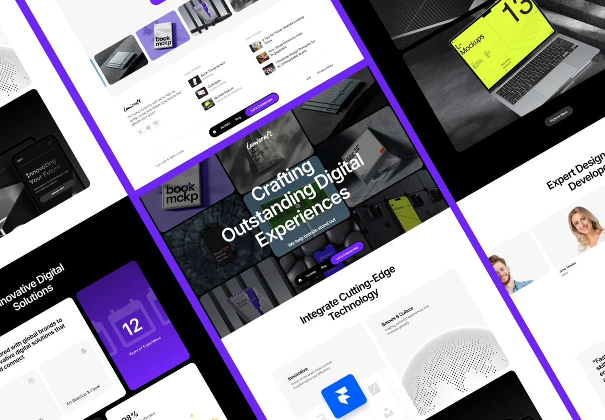 Lumicraft - Agency Portfolio Template