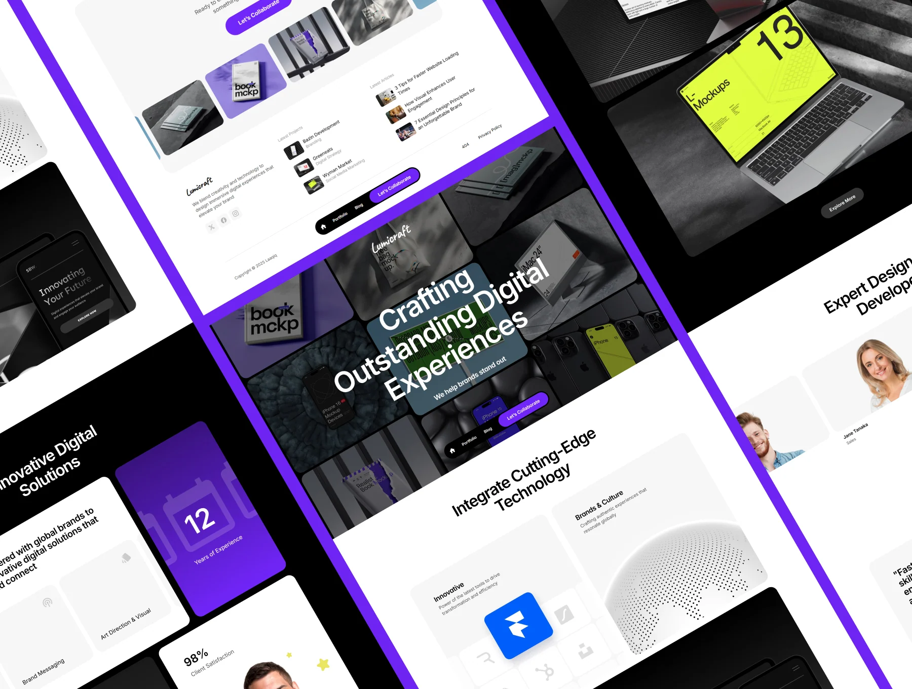 Lumicraft - Agency Portfolio Template