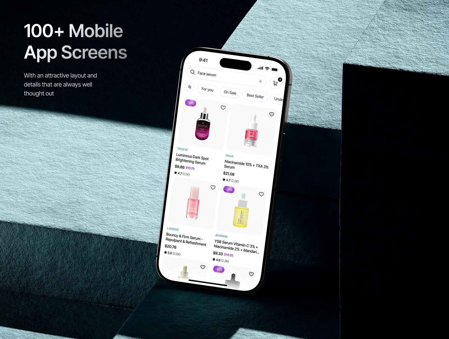 Lumiere - AI Cosmetics E-Commerce Mobile UI-Kit 3
