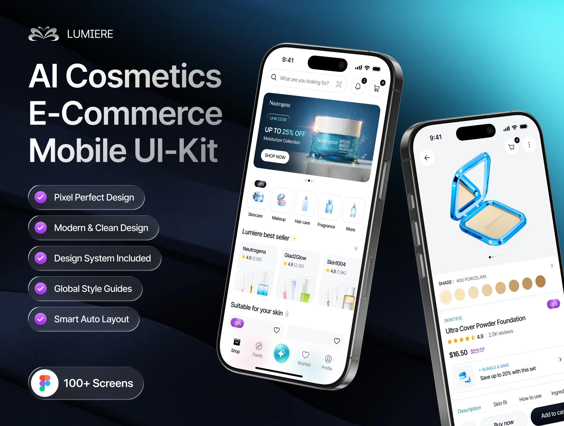 Lumiere - AI Cosmetics E-Commerce Mobile UI-Kit 7
